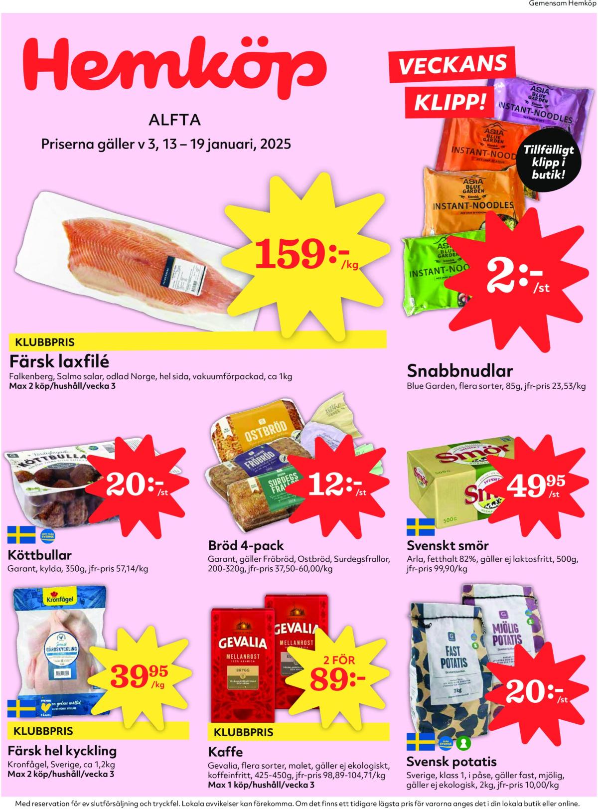 Hemköp-reklambladet giltigt från 13/01 - 19/01