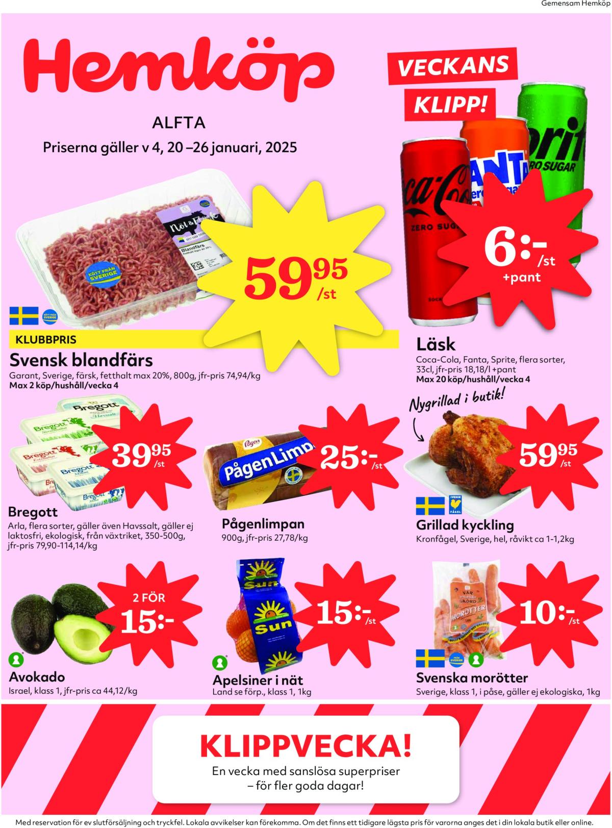 Hemköp-reklambladet giltigt från 20/01 - 26/01