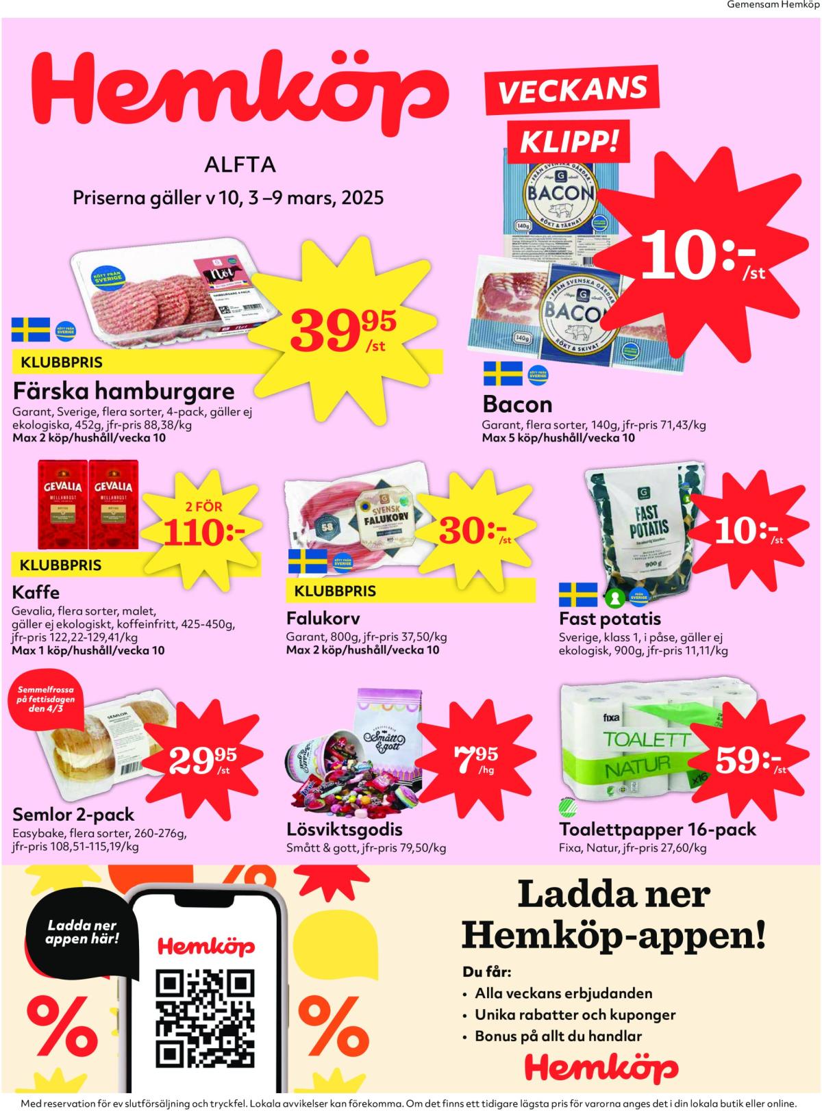 Hemköp-reklambladet giltigt från 03/03 - 09/03