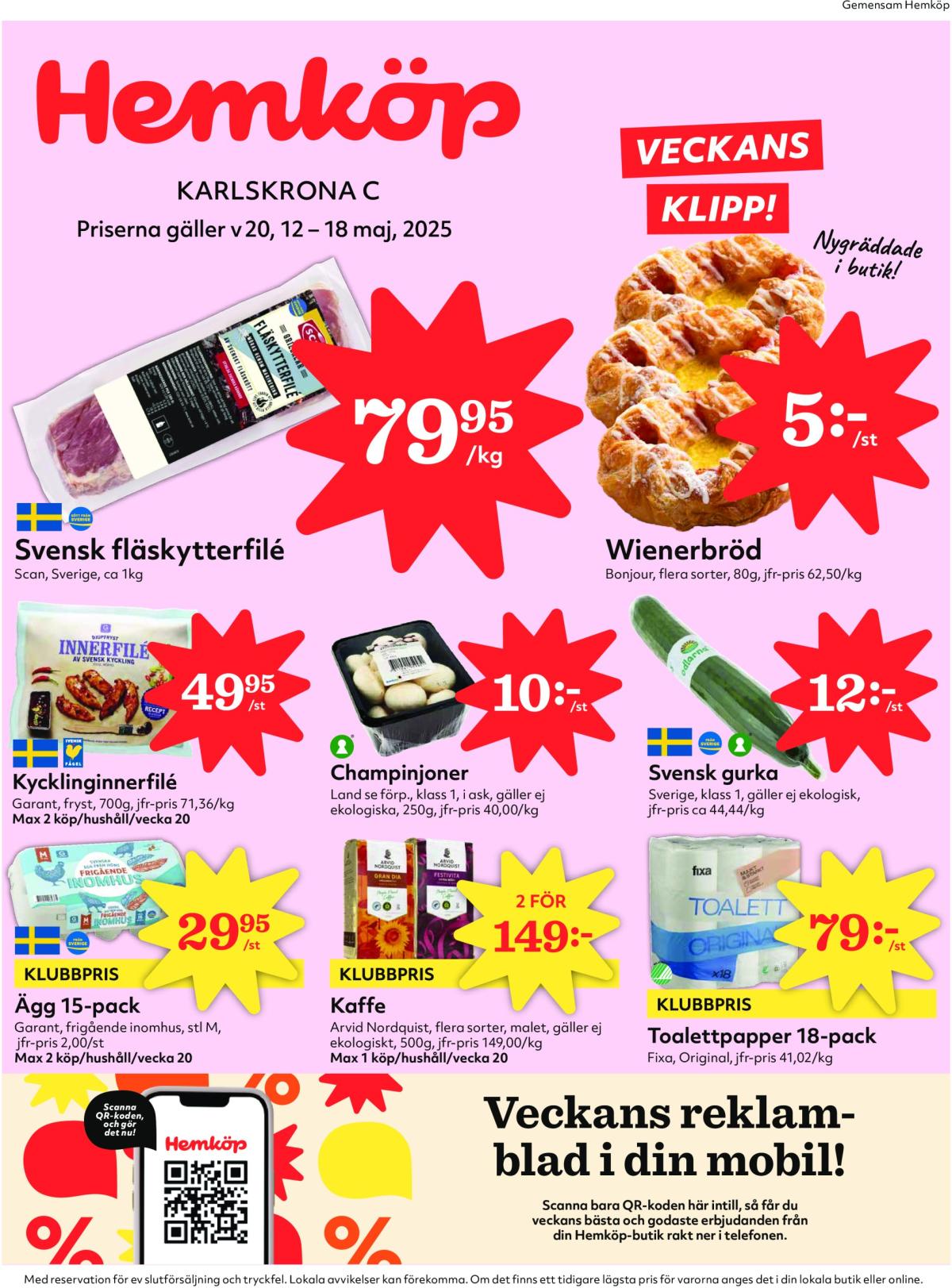 Hemköp-reklambladet giltigt från 12/05 - 18/05