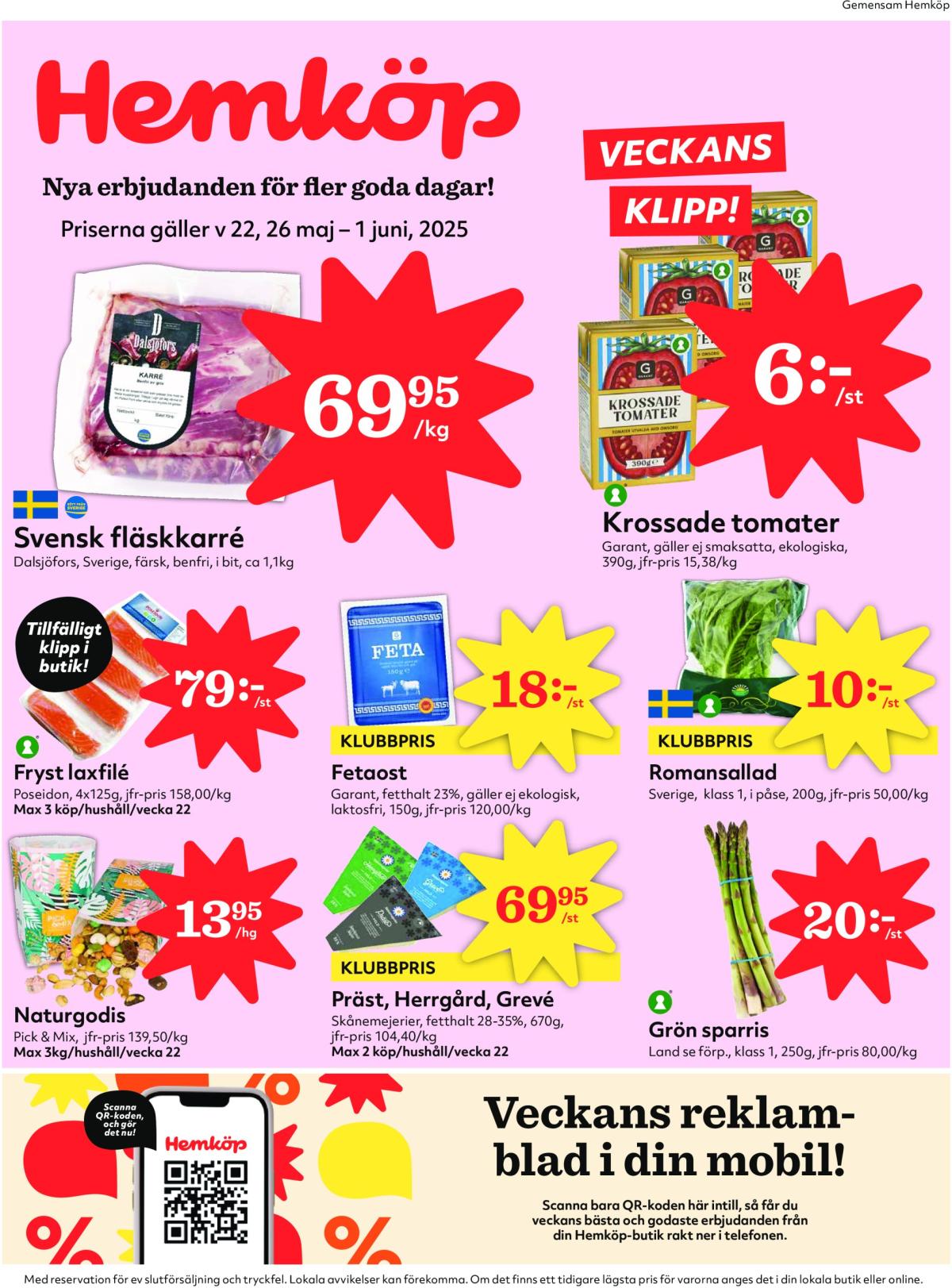 Hemköp-reklambladet giltigt från 26/05 - 01/06