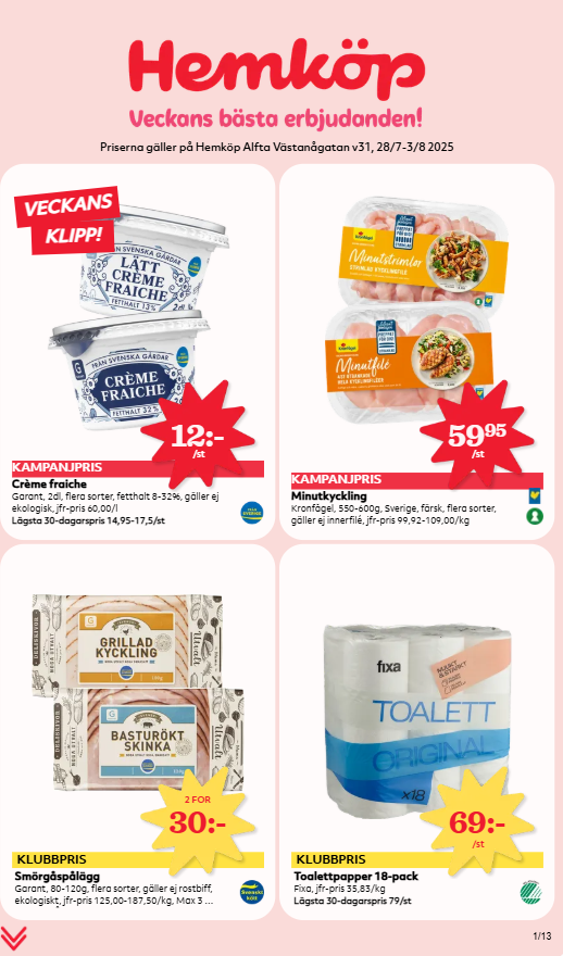 Hemköp-reklambladet giltigt från 28/07 - 03/08