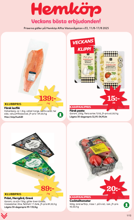 Hemköp-reklambladet giltigt från 11/08 - 17/08