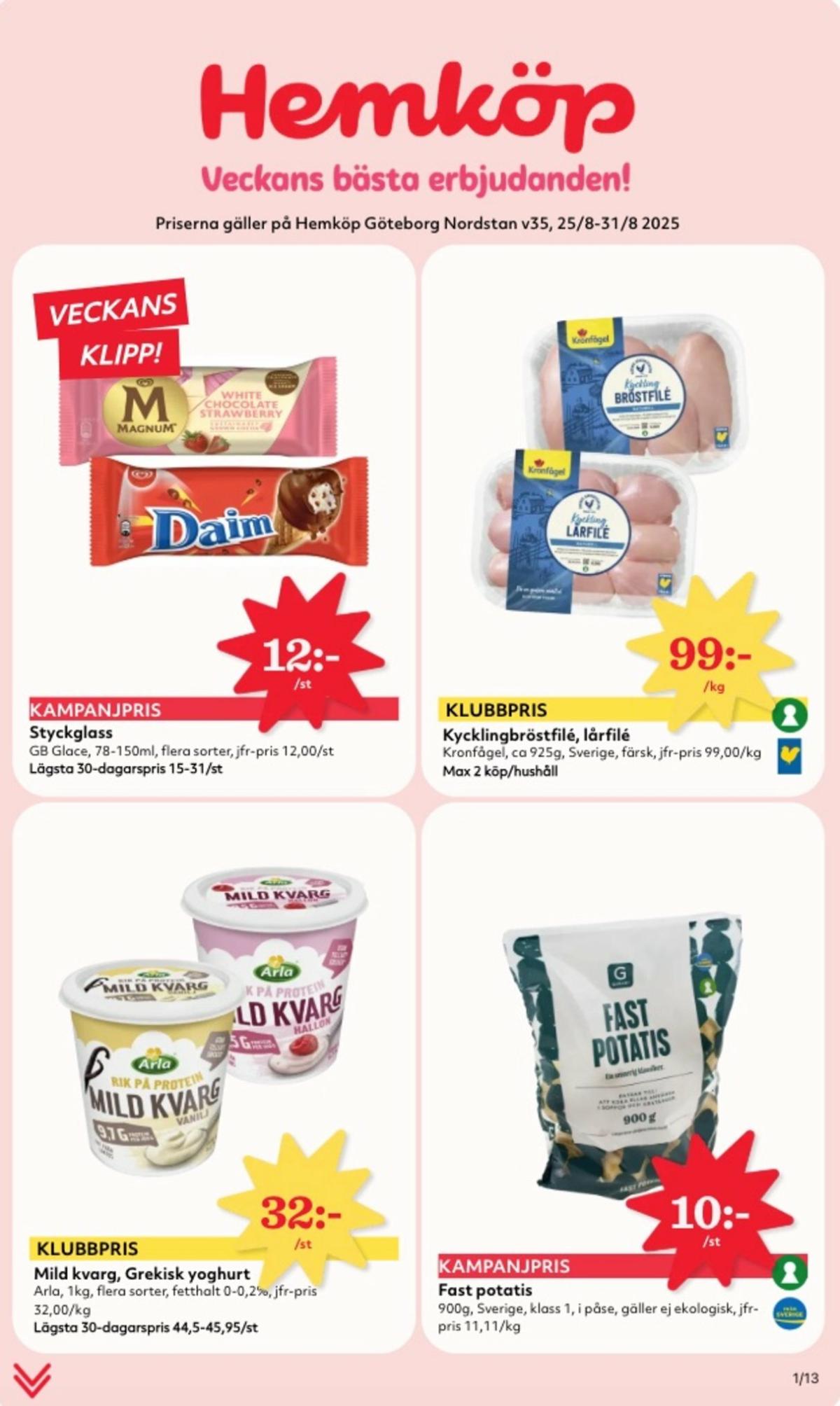 Hemköp-reklambladet giltigt från 25/08 - 31/08