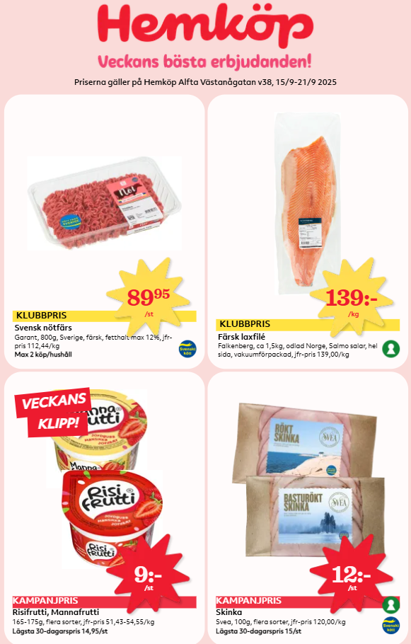 Hemköp-reklambladet giltigt från 15/09 - 21/09
