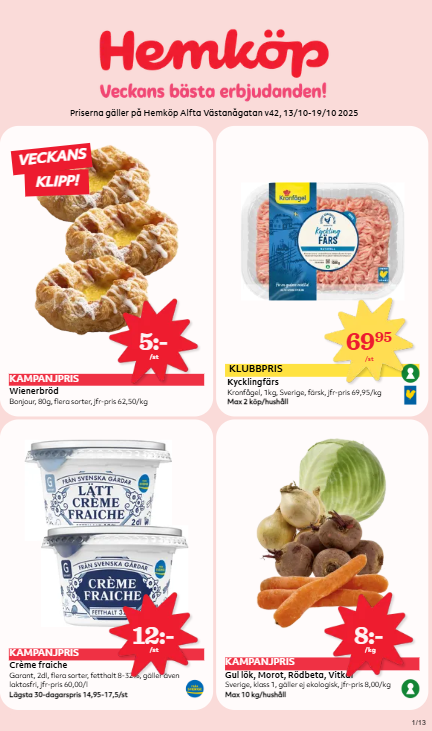 Hemköp-reklambladet giltigt från 13/10 - 19/10