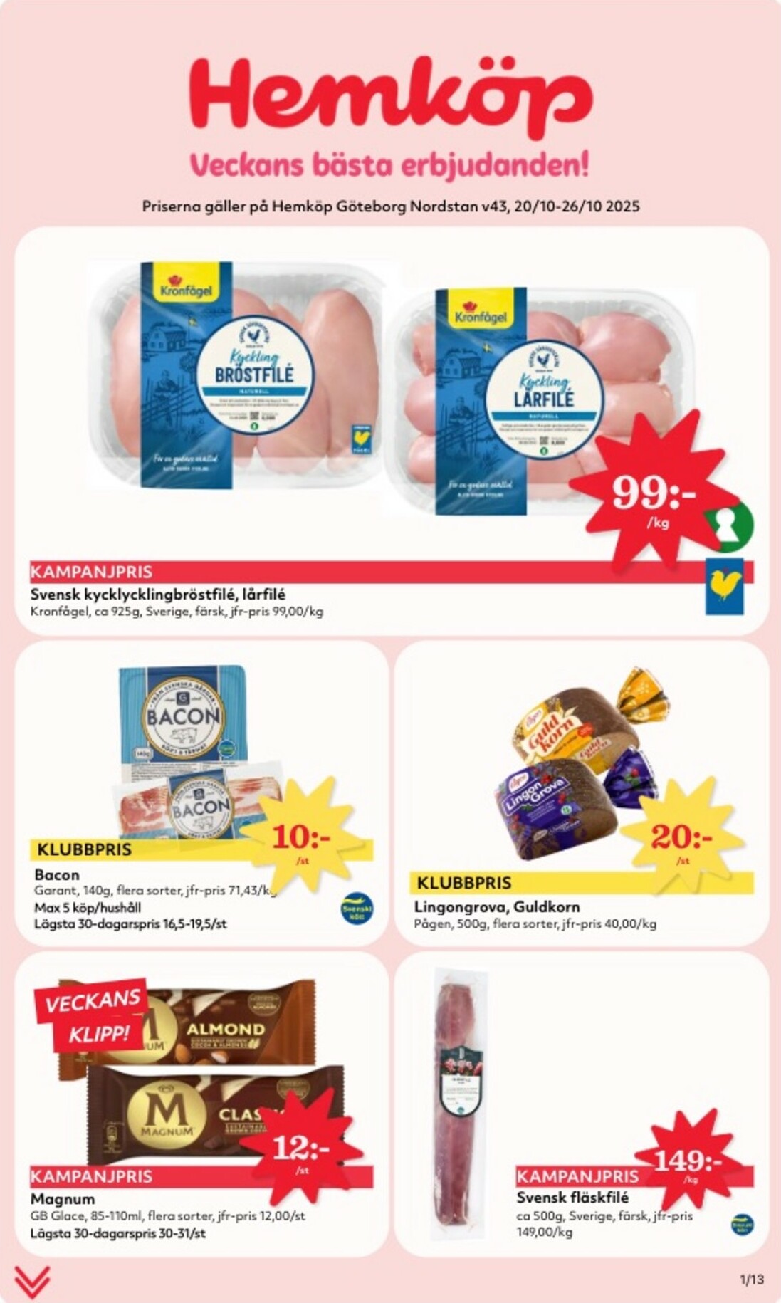 Hemköp-reklambladet giltigt från 20/10 - 26/10