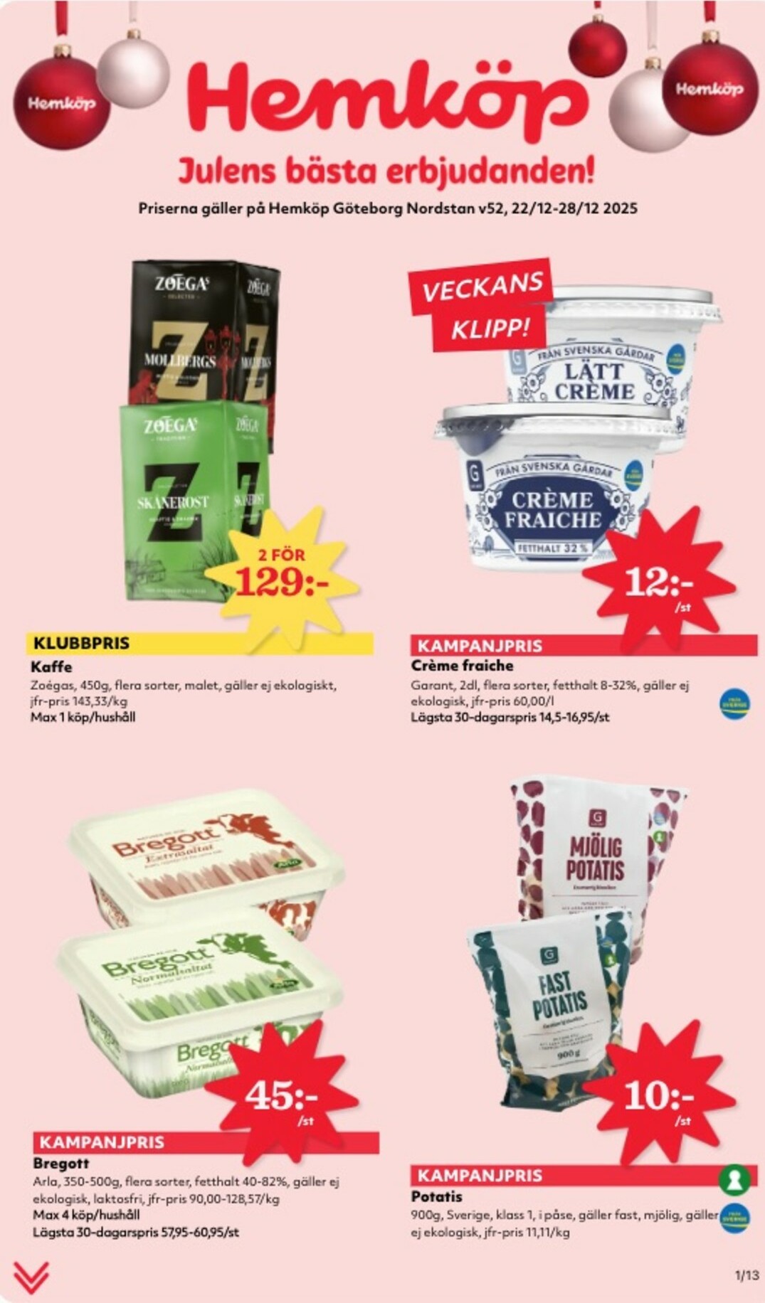 Hemköp-reklambladet giltigt från 22/12 - 28/12