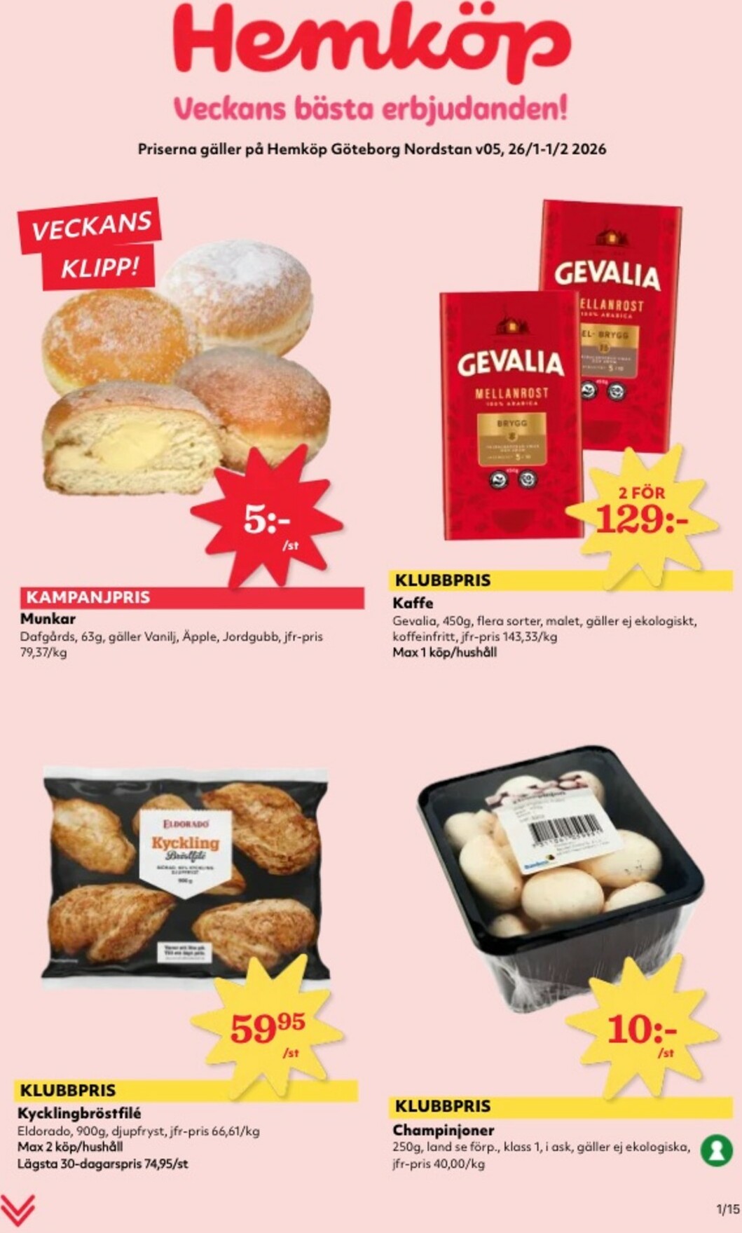 Hemköp-reklambladet giltigt från 26/01 - 01/02