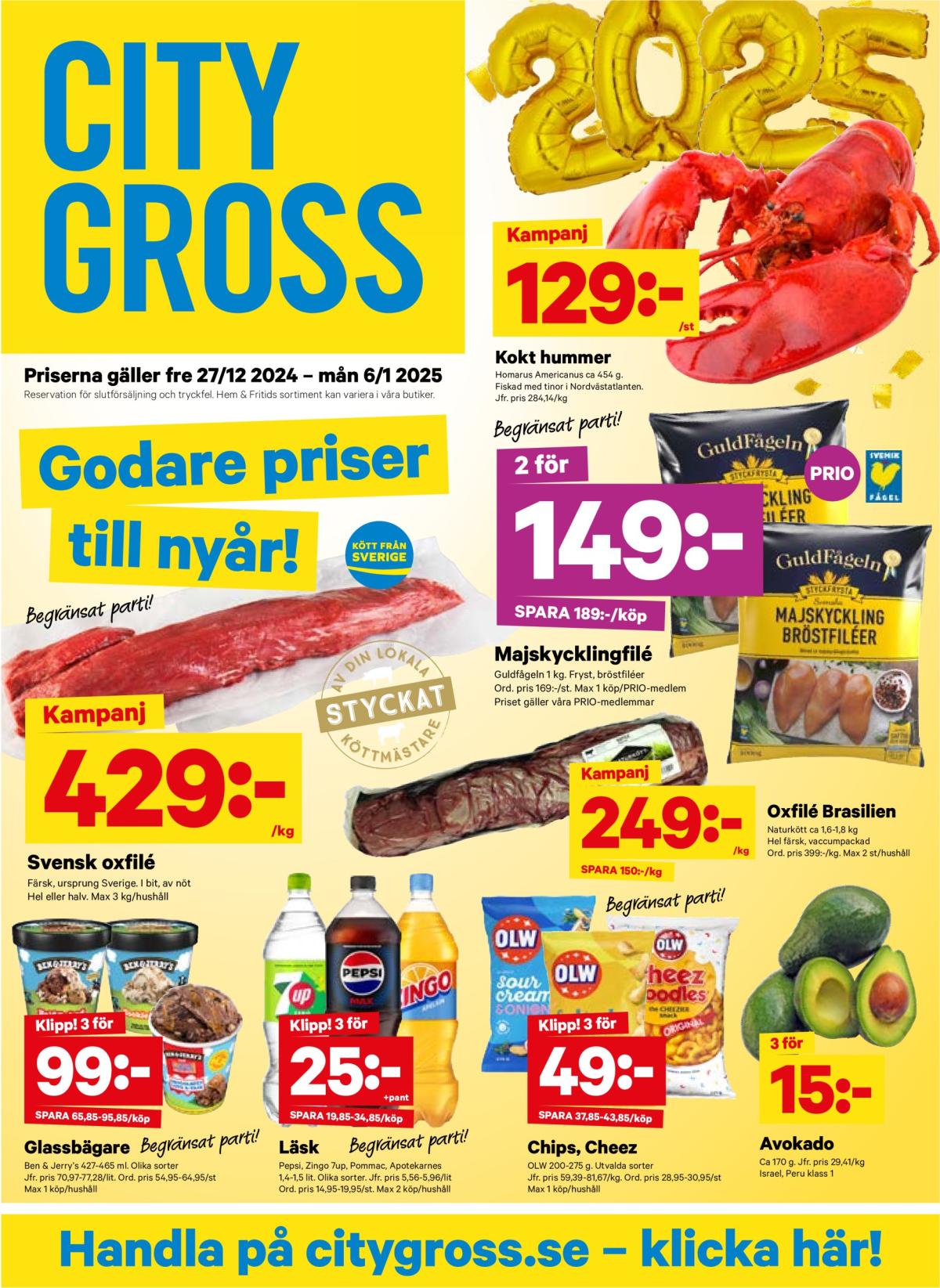 City Gross-reklambladet giltigt från 27/12 - 06/01