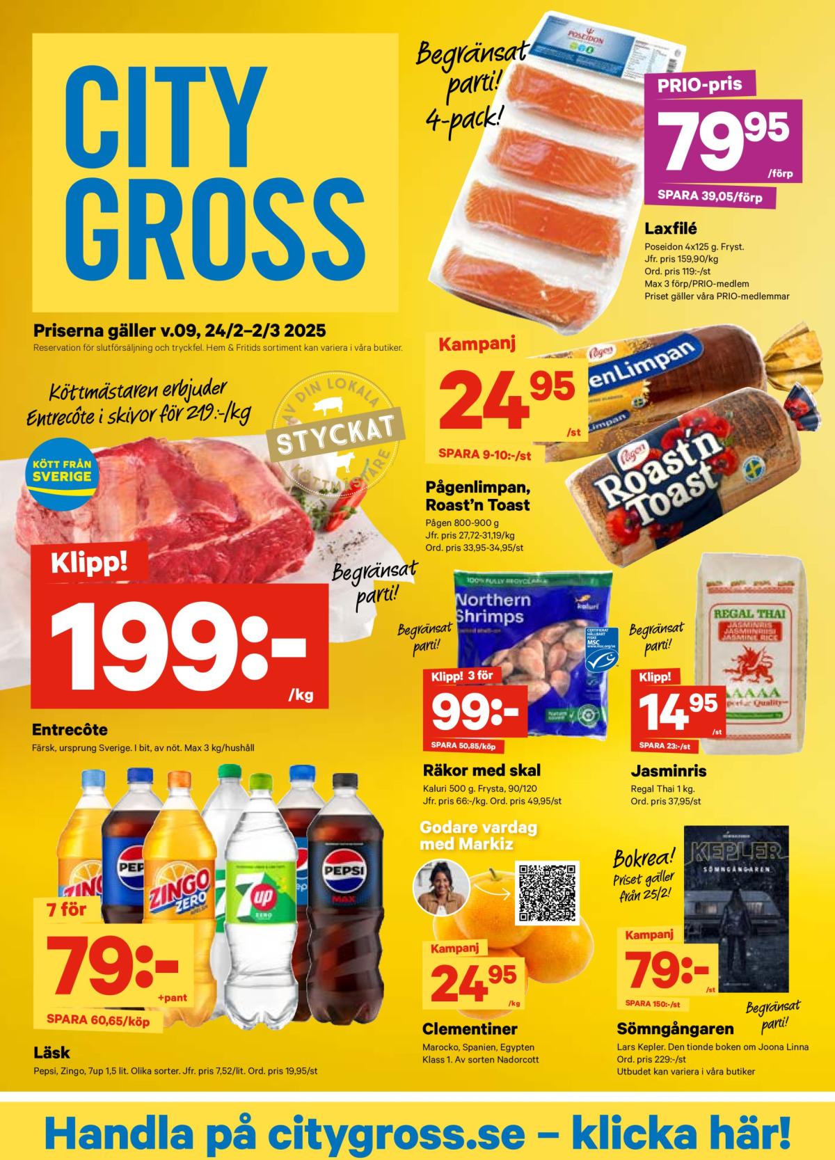 City Gross-reklambladet giltigt från 24/02 - 02/03