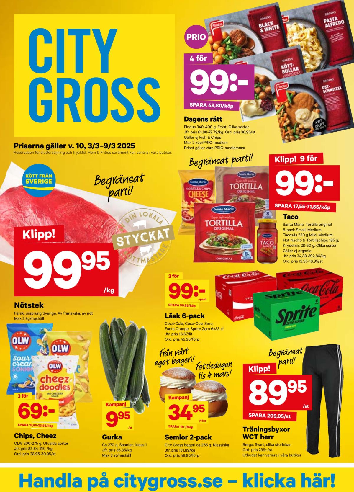 City Gross-reklambladet giltigt från 03/03 - 09/03