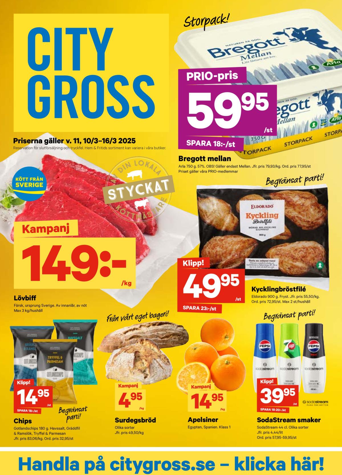 City Gross-reklambladet giltigt från 10/03 - 16/03