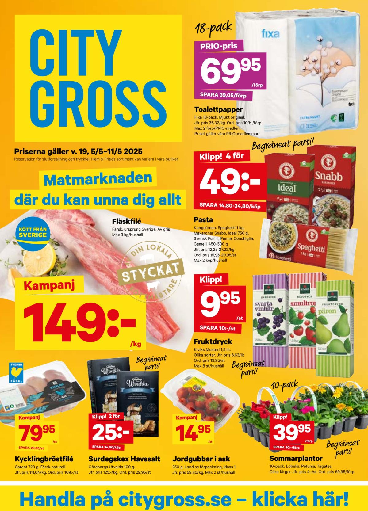 City Gross-reklambladet giltigt från 05/05 - 11/05