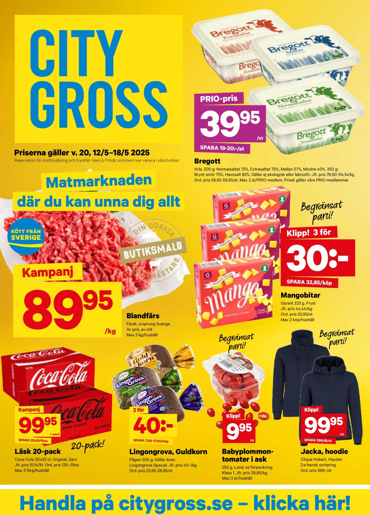 City Gross-reklambladet giltigt från 12/05 - 18/05