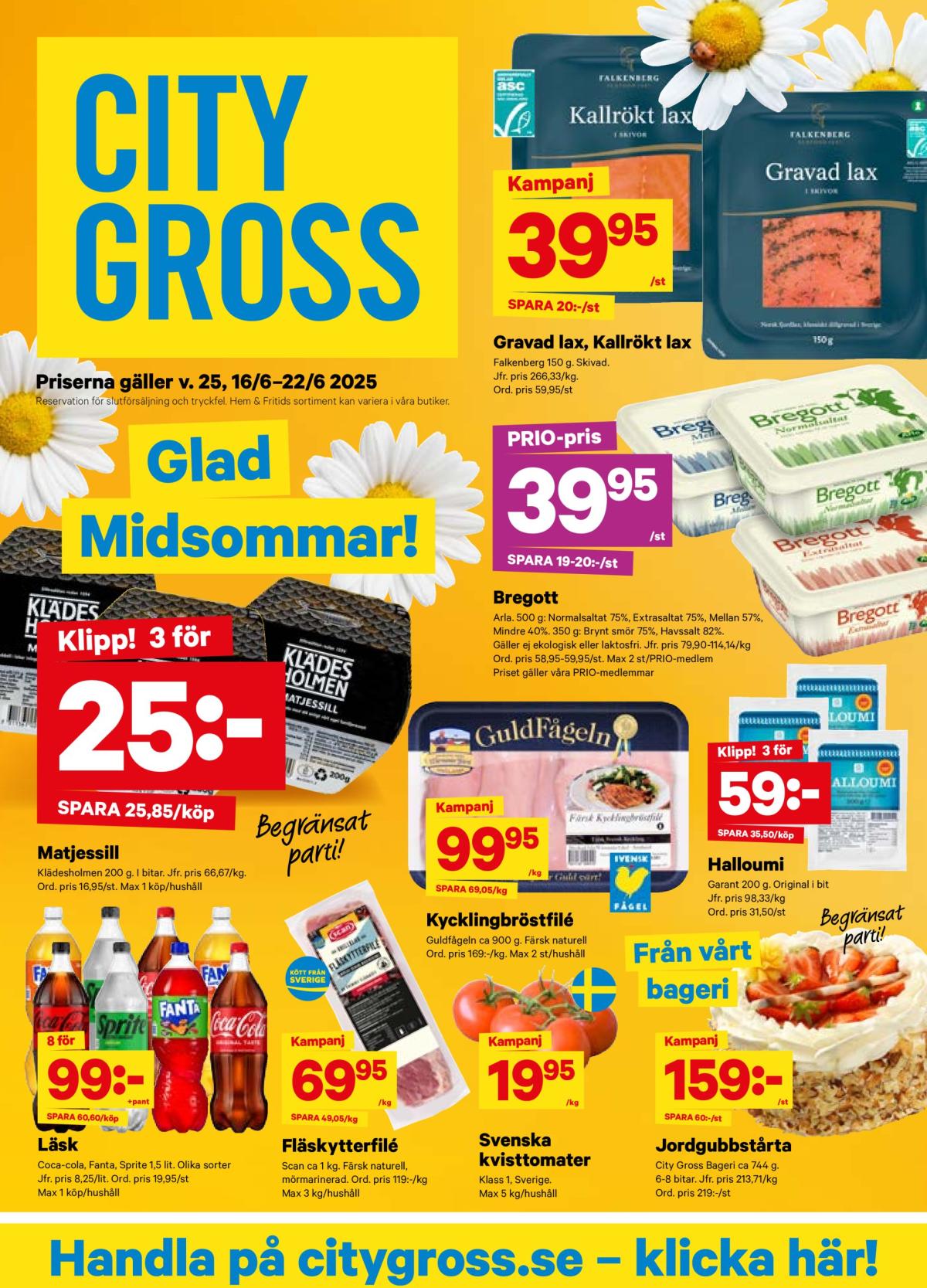 City Gross-reklambladet giltigt från 16/06 - 22/06