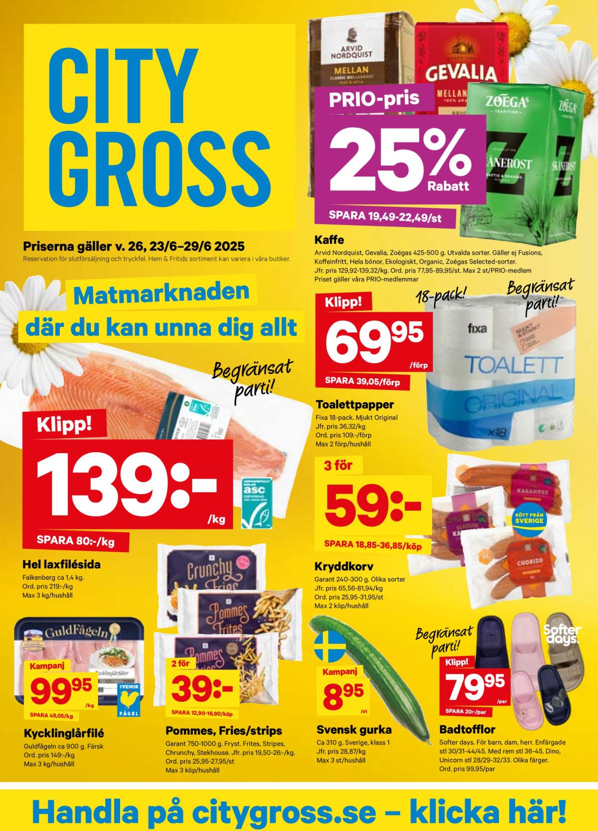 City Gross-reklambladet giltigt från 23/06 - 29/06
