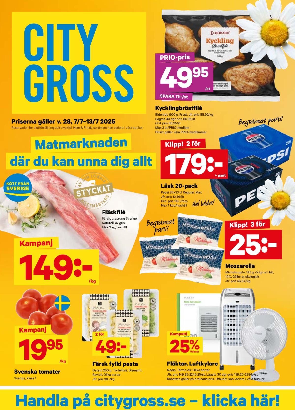 City Gross-reklambladet giltigt från 07/07 - 13/07