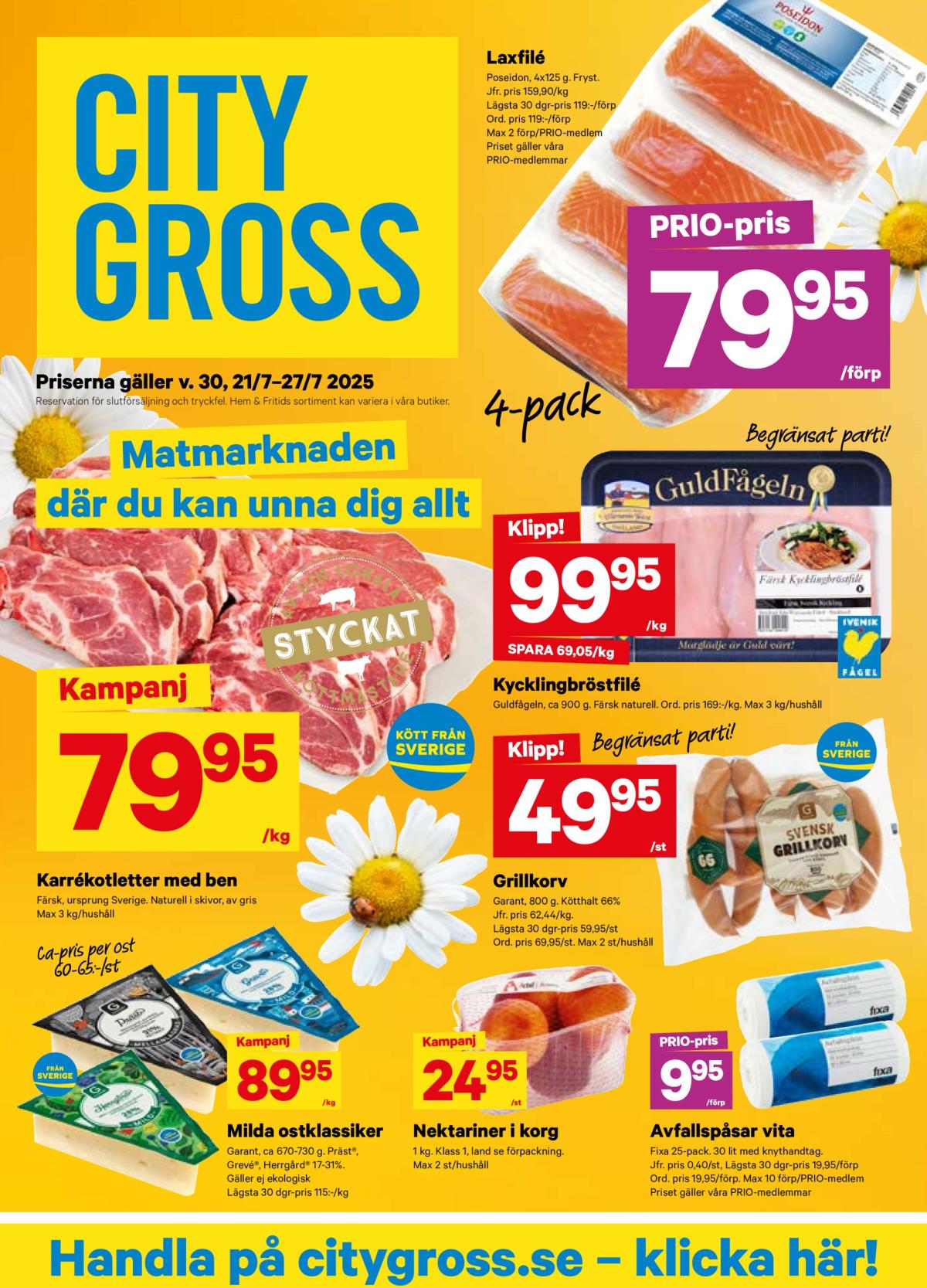 City Gross-reklambladet giltigt från 21/07 - 27/07