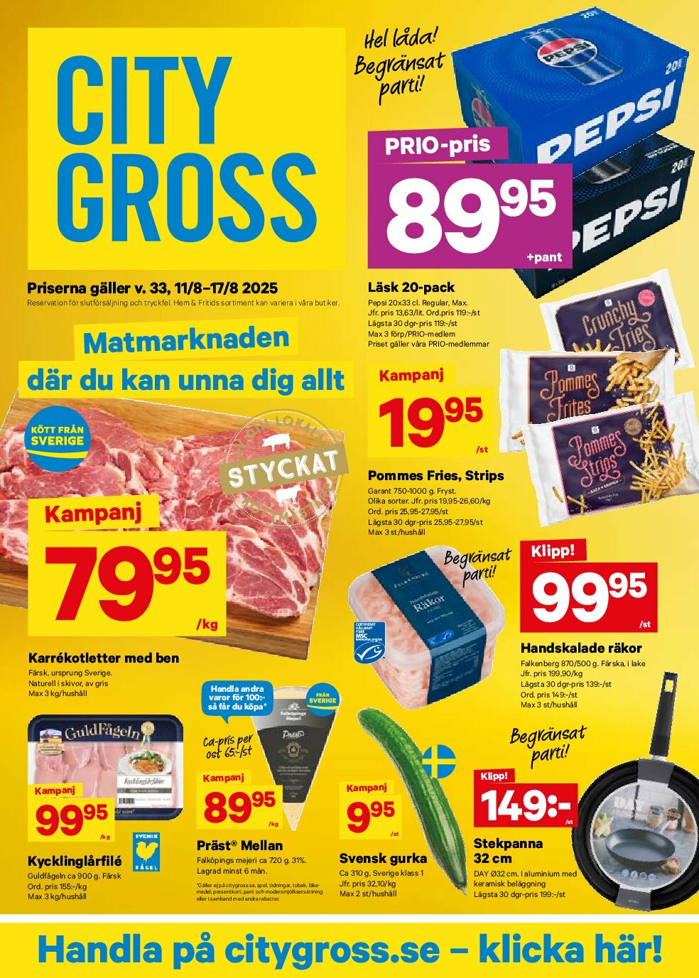 City Gross-reklambladet giltigt från 11/08 - 17/08