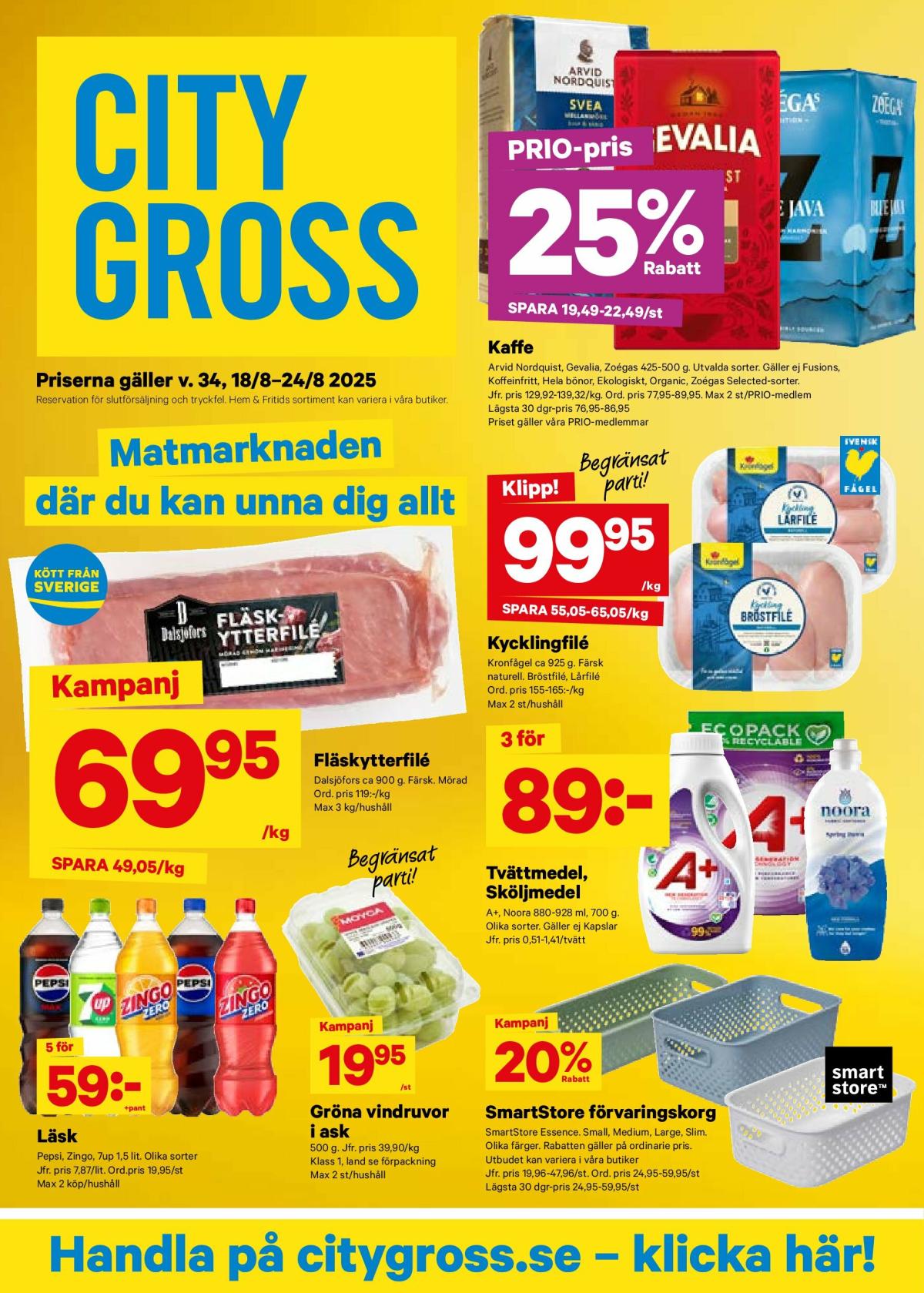 City Gross-reklambladet giltigt från 18/08 - 24/08