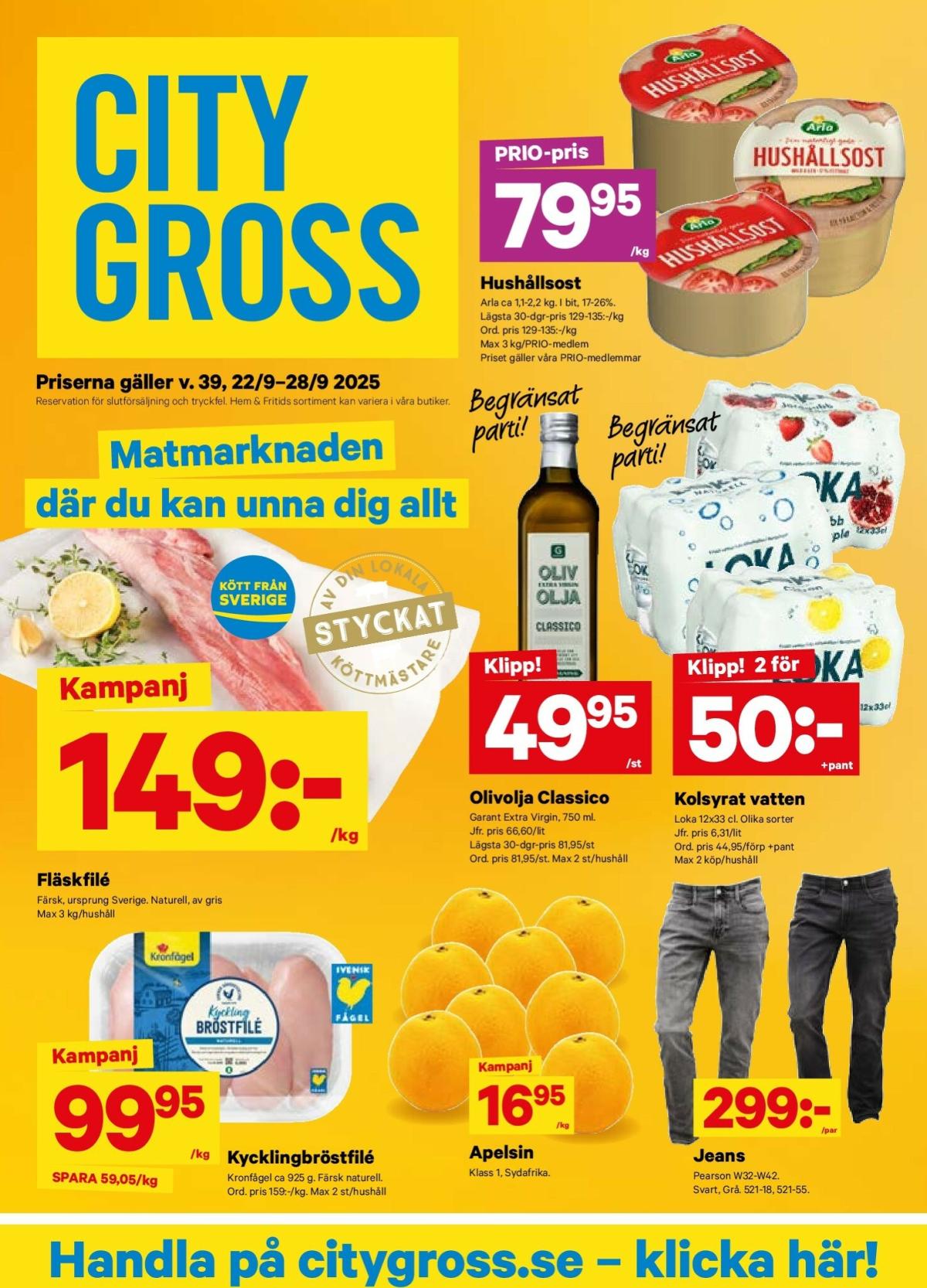 City Gross-reklambladet giltigt från 22/09 - 28/09