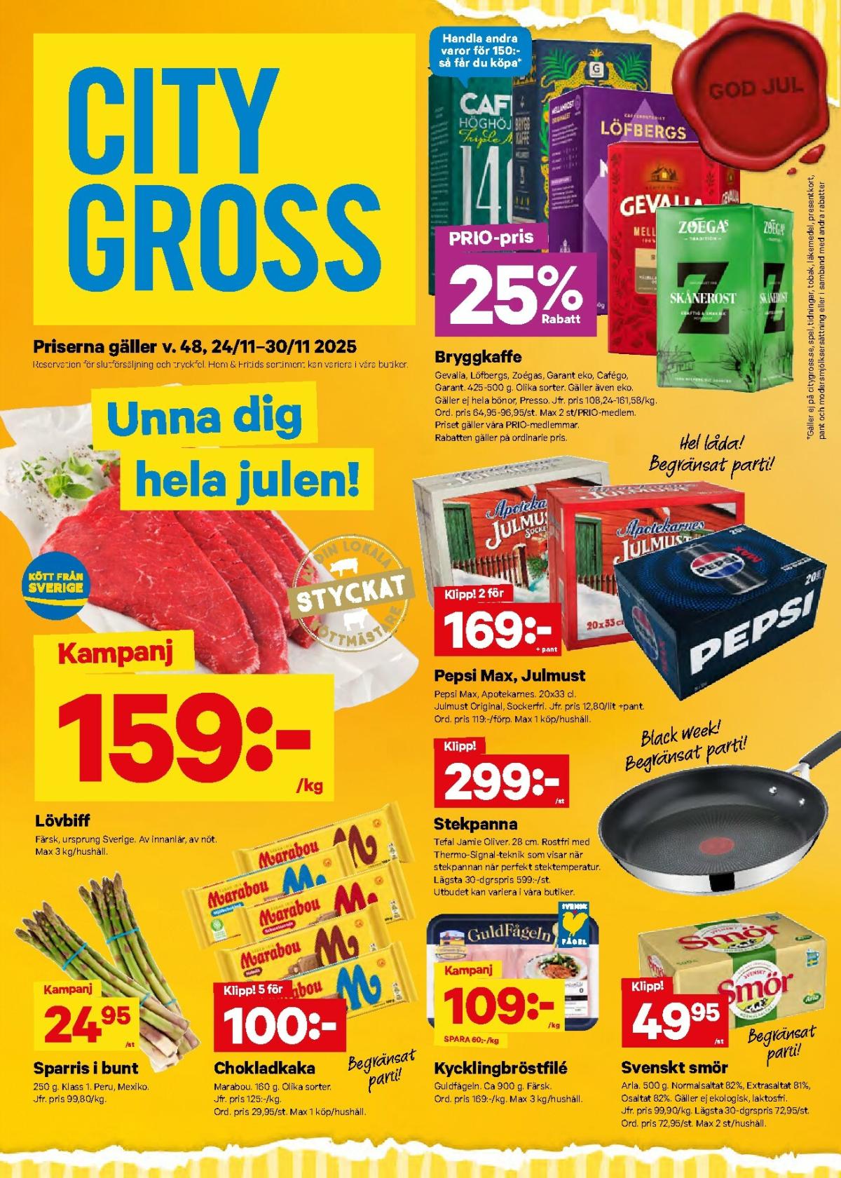 City Gross-reklambladet giltigt från 24/11 - 30/11