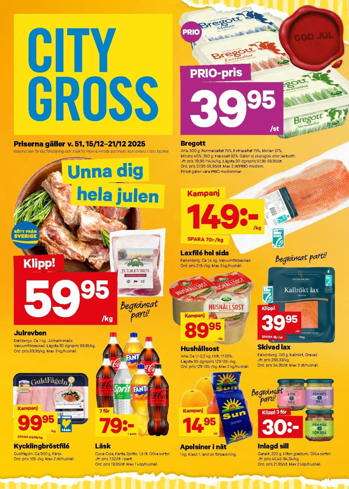 City Gross-reklambladet giltigt från 15/12 - 21/12
