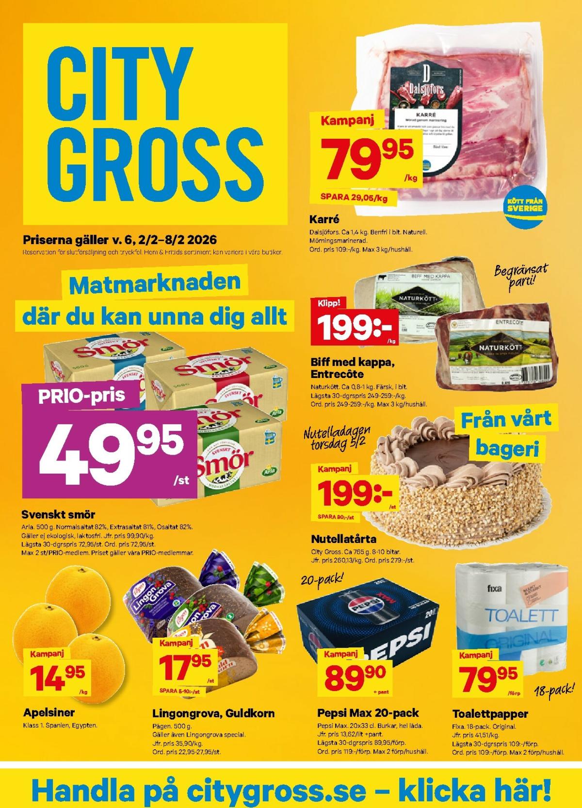 City Gross-reklambladet giltigt från 02/02/2026 - 08/02/2026