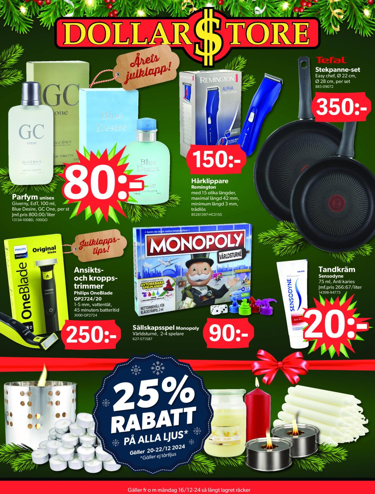 Dollar Store-reklambladet giltigt från 16/12 - 29/12