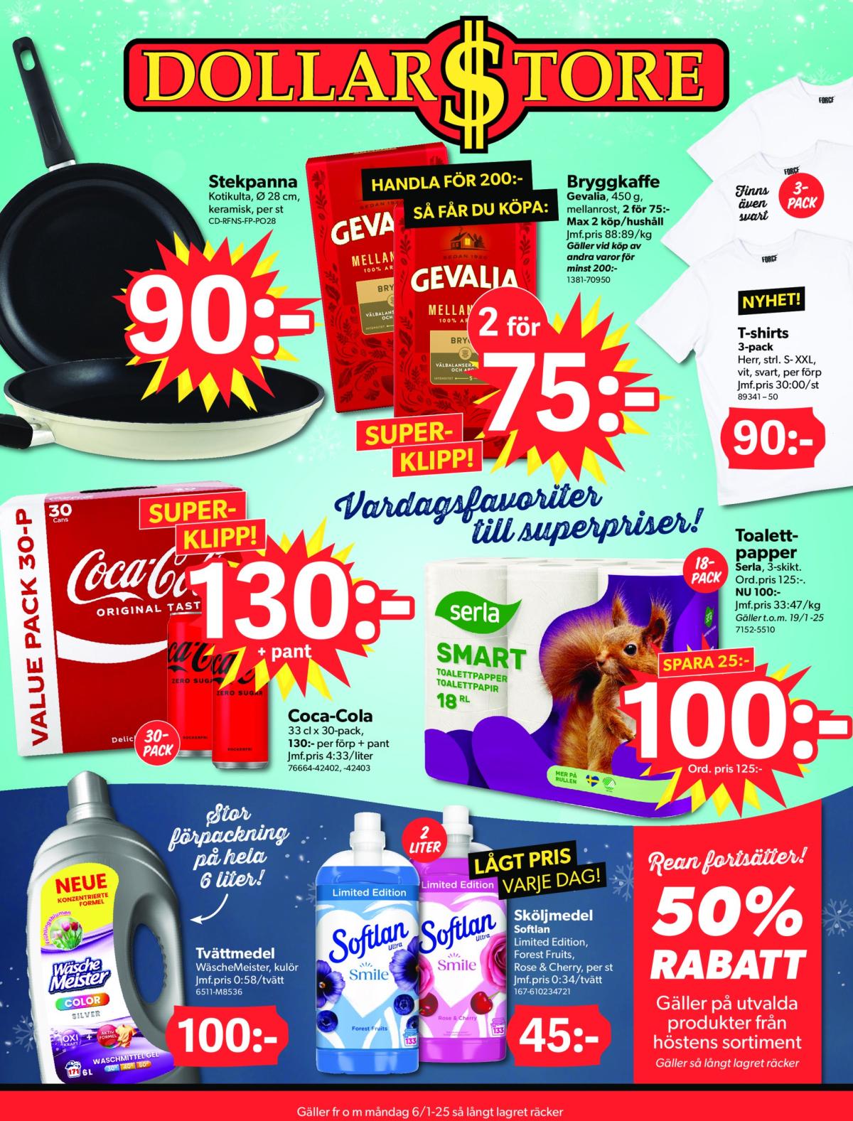 Dollar Store-reklambladet giltigt från 06/01 - 19/01