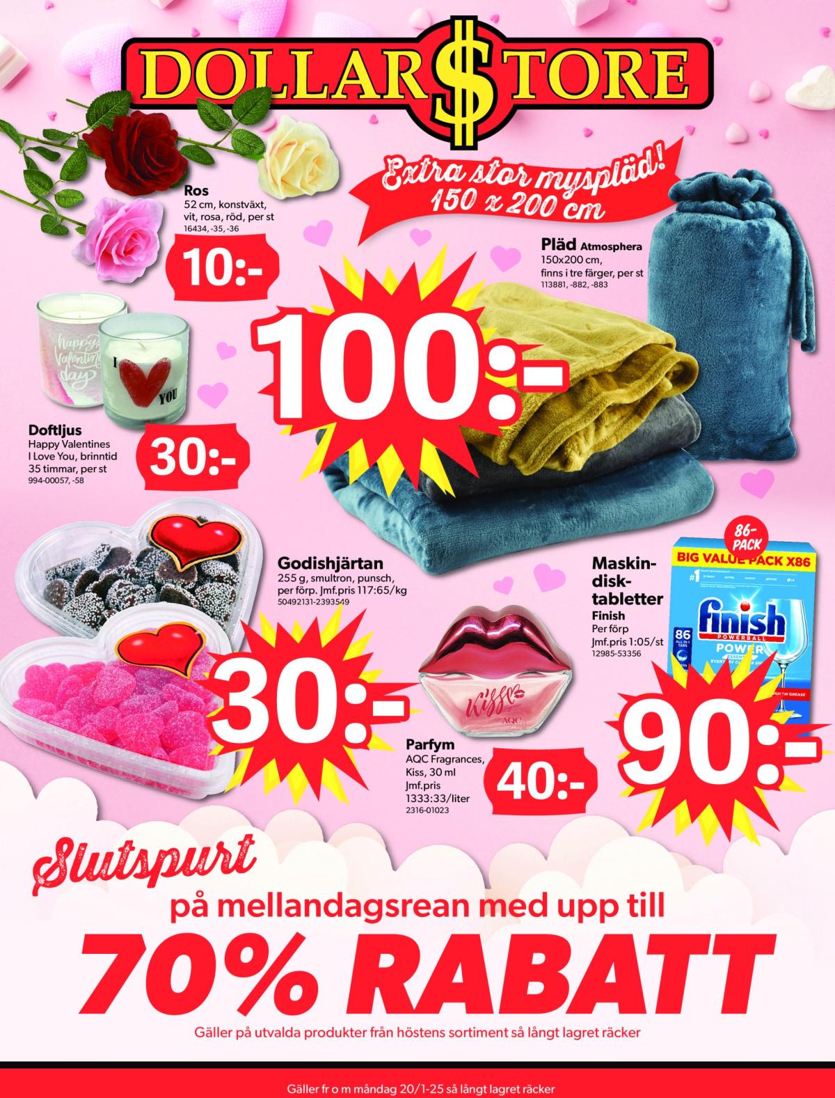 Dollar Store-reklambladet giltigt från 20/01 - 02/02