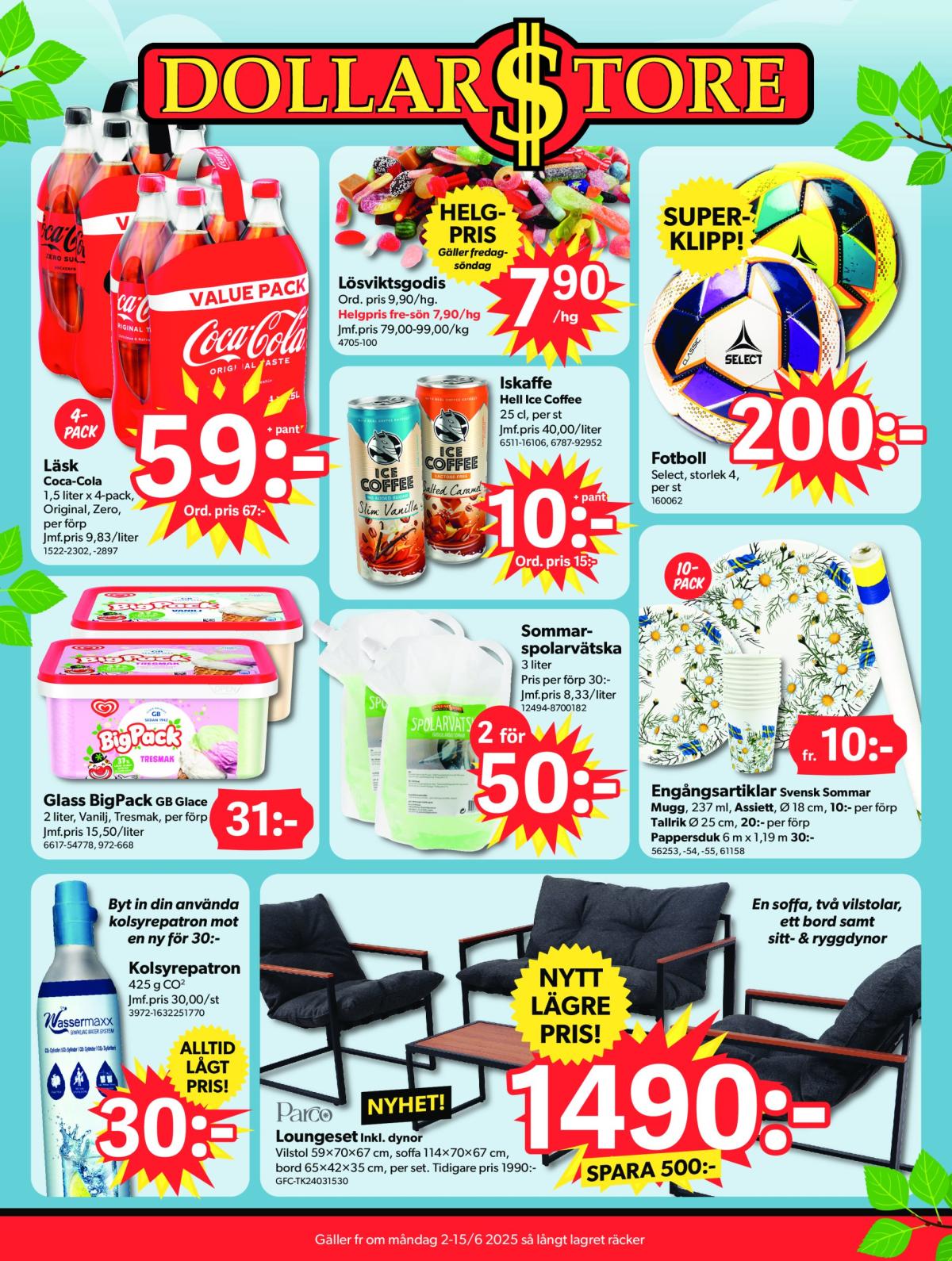 Dollar Store-reklambladet giltigt från 02/06 - 15/06