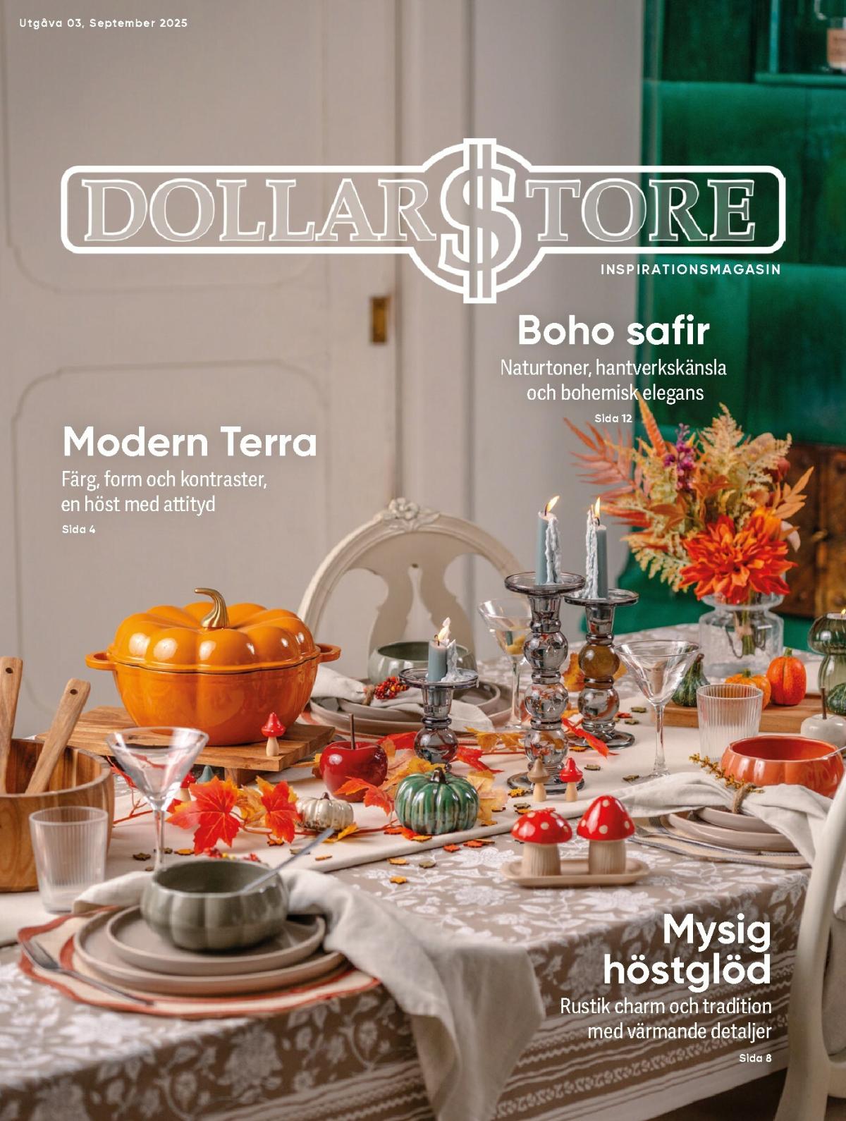Dollar Store - Inspirationsagasin-reklambladet giltigt från 03/09 - 31/10