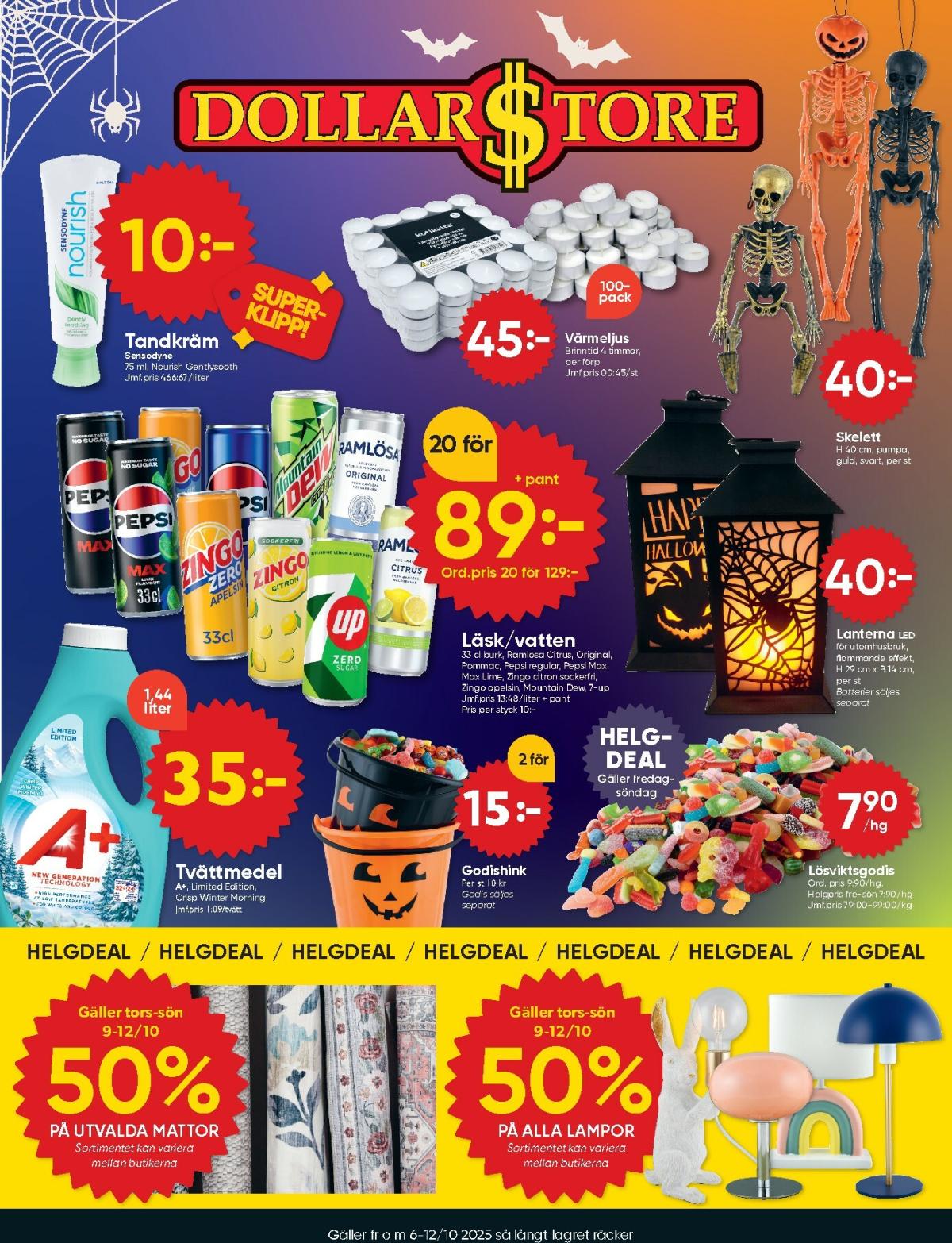 Dollar Store-reklambladet giltigt från 06/10 - 12/10