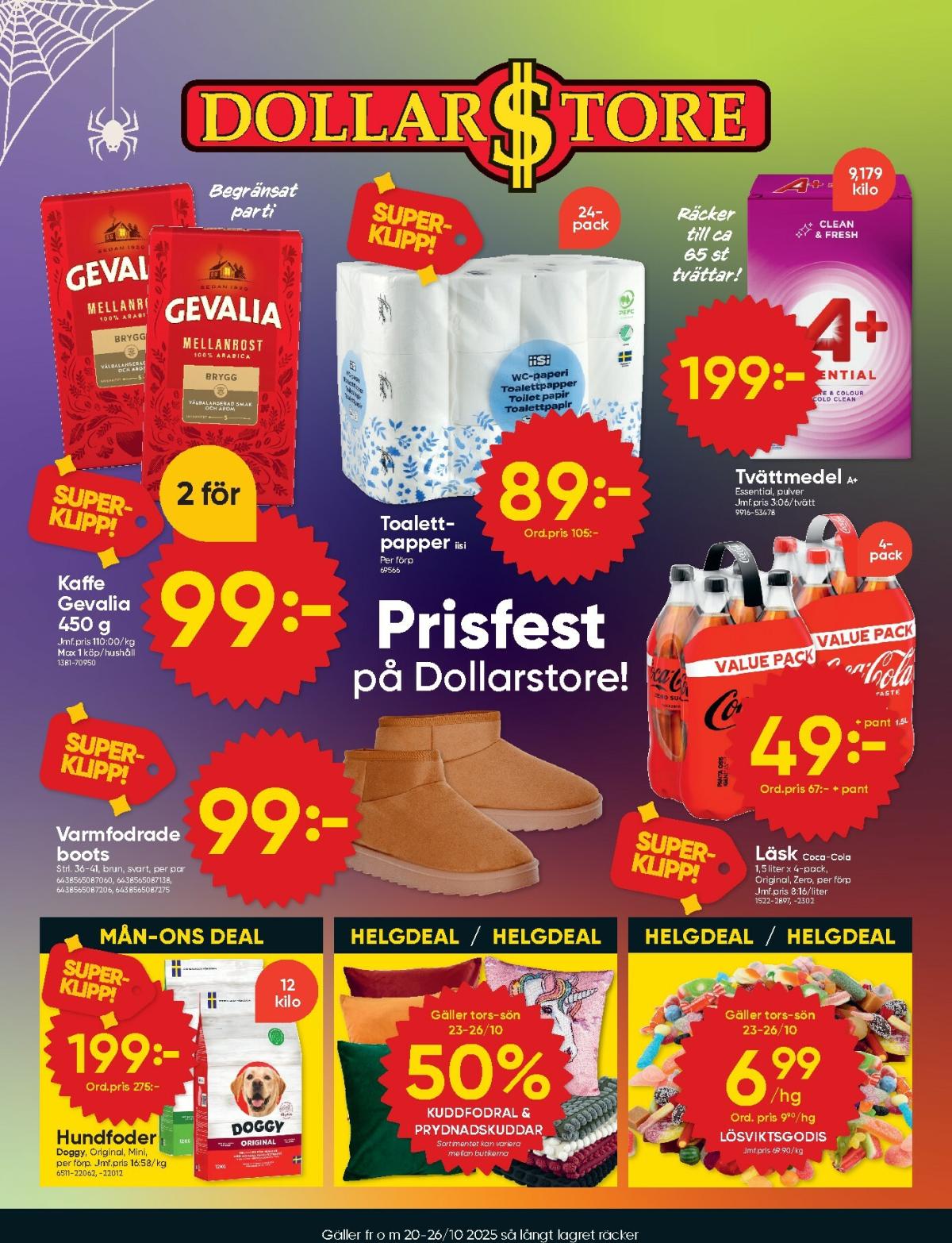 Dollar Store-reklambladet giltigt från 20/10 - 26/10