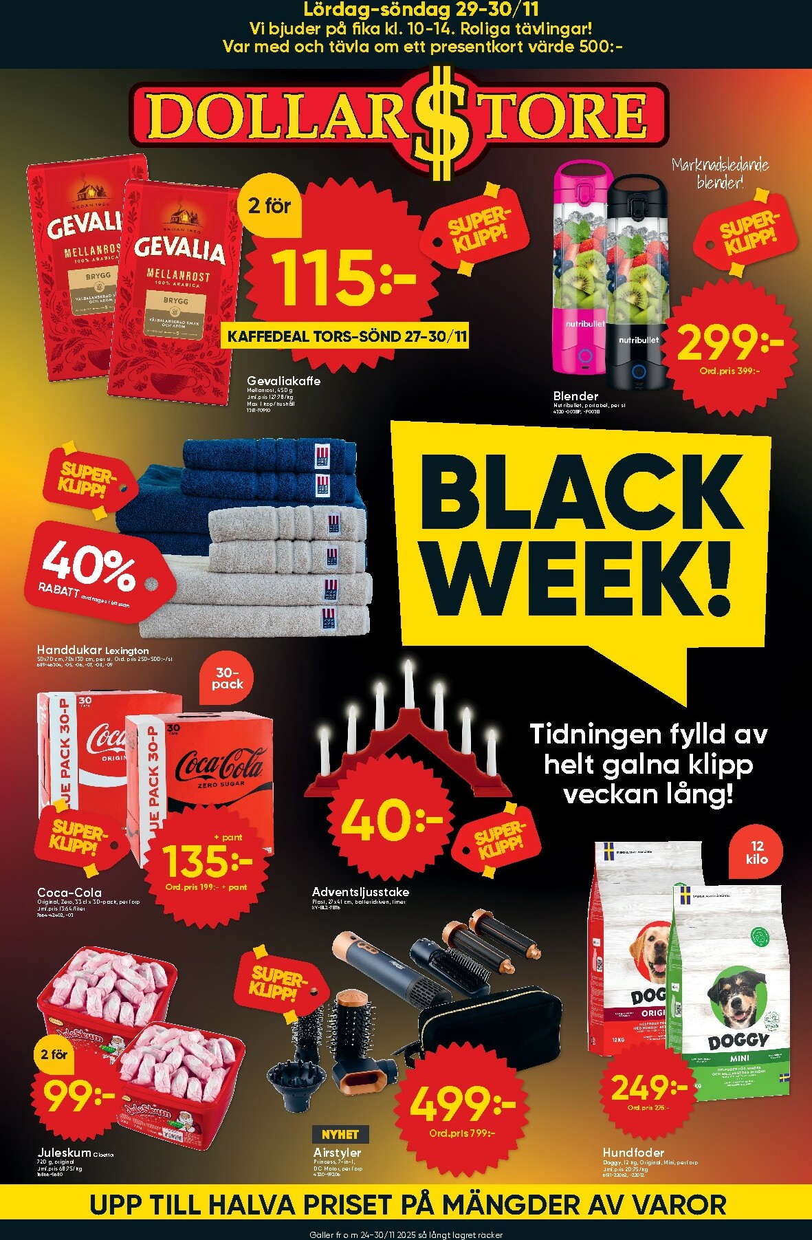Dollar Store - Black Week-reklambladet giltigt från 24/11 - 30/11