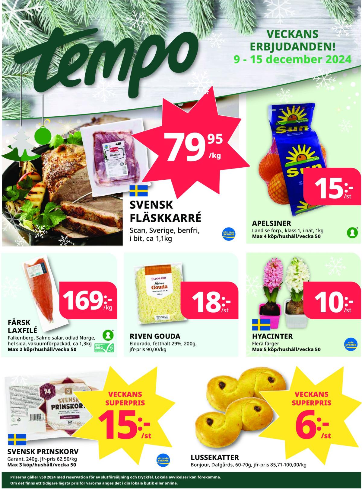 Tempo-reklambladet giltigt från 09/12 - 15/12