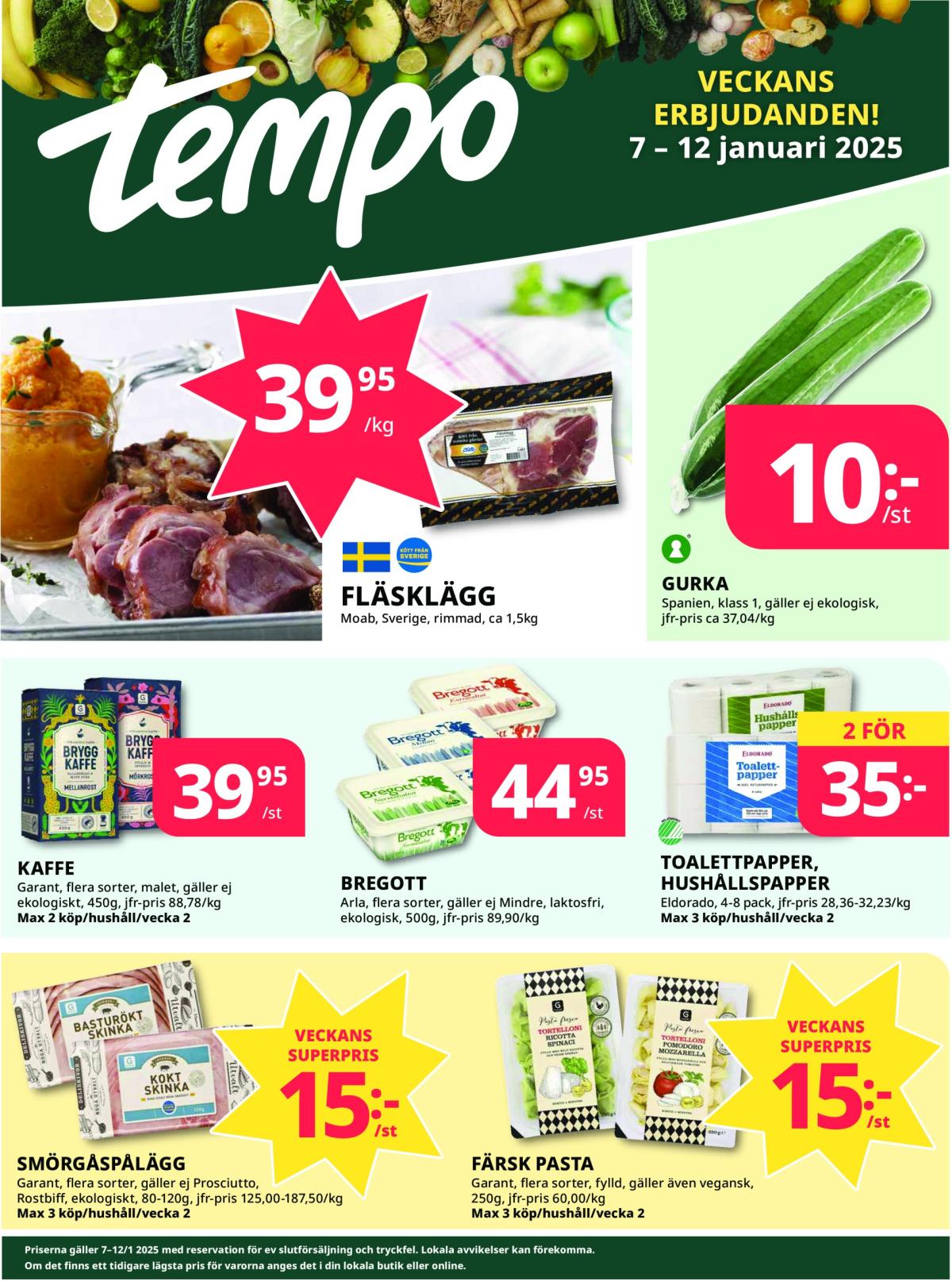 Tempo-reklambladet giltigt från 07/01 - 12/01