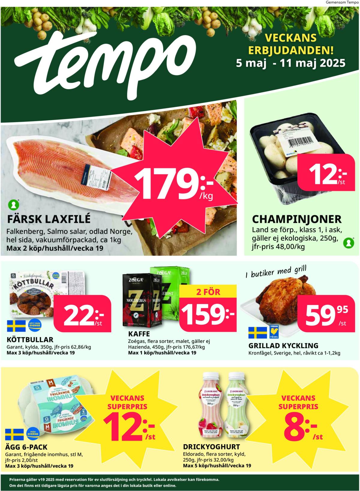Tempo-reklambladet giltigt från 05/05 - 11/05