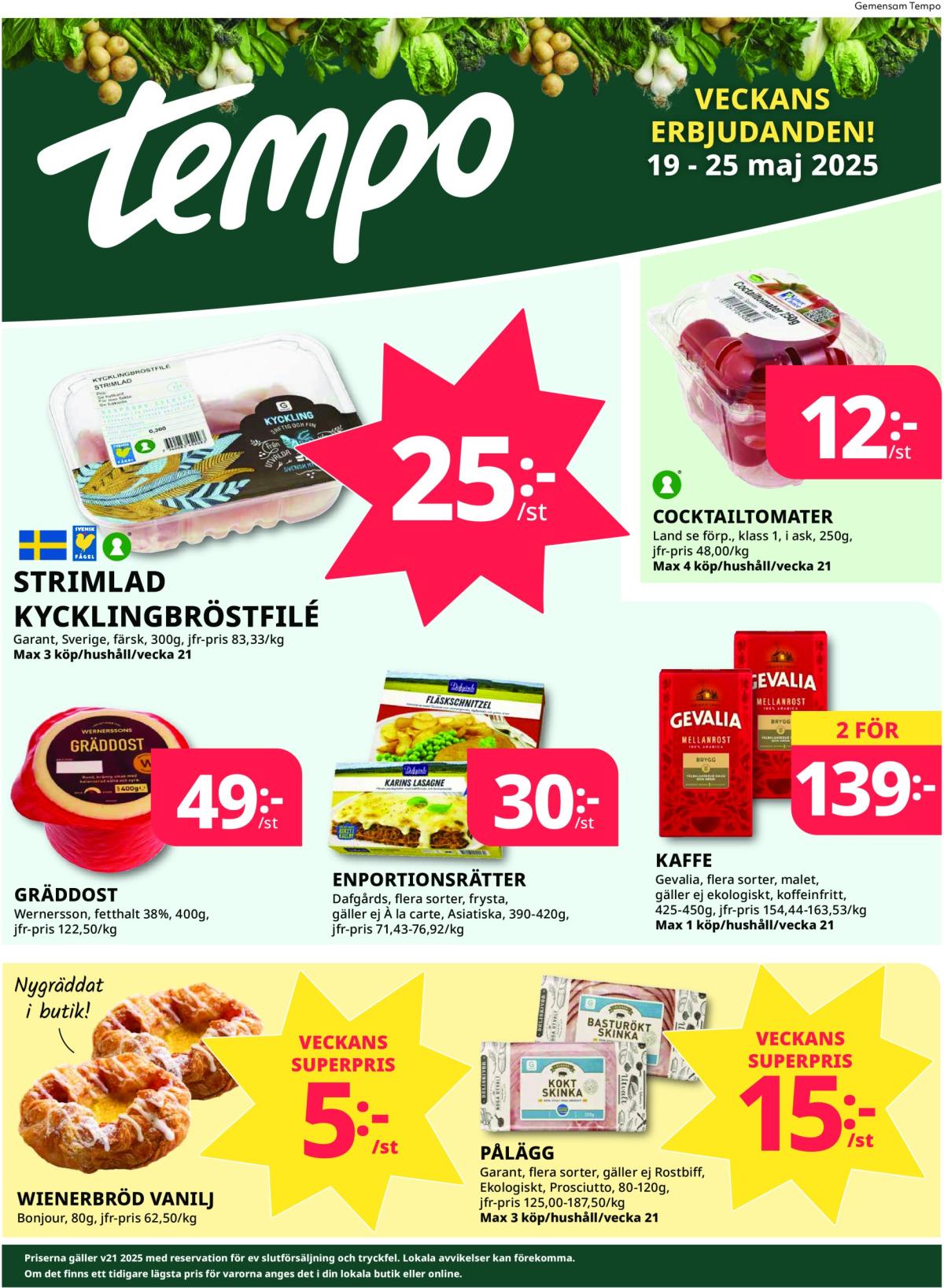 Tempo-reklambladet giltigt från 19/05 - 25/05