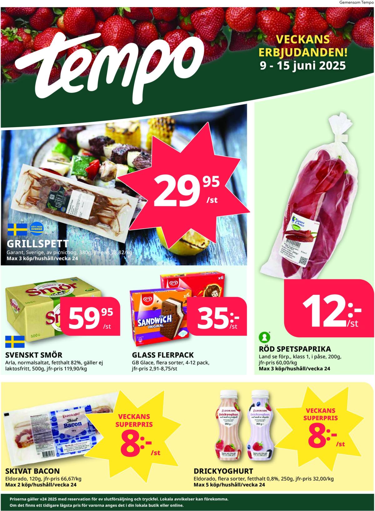 Tempo-reklambladet giltigt från 09/06 - 15/06