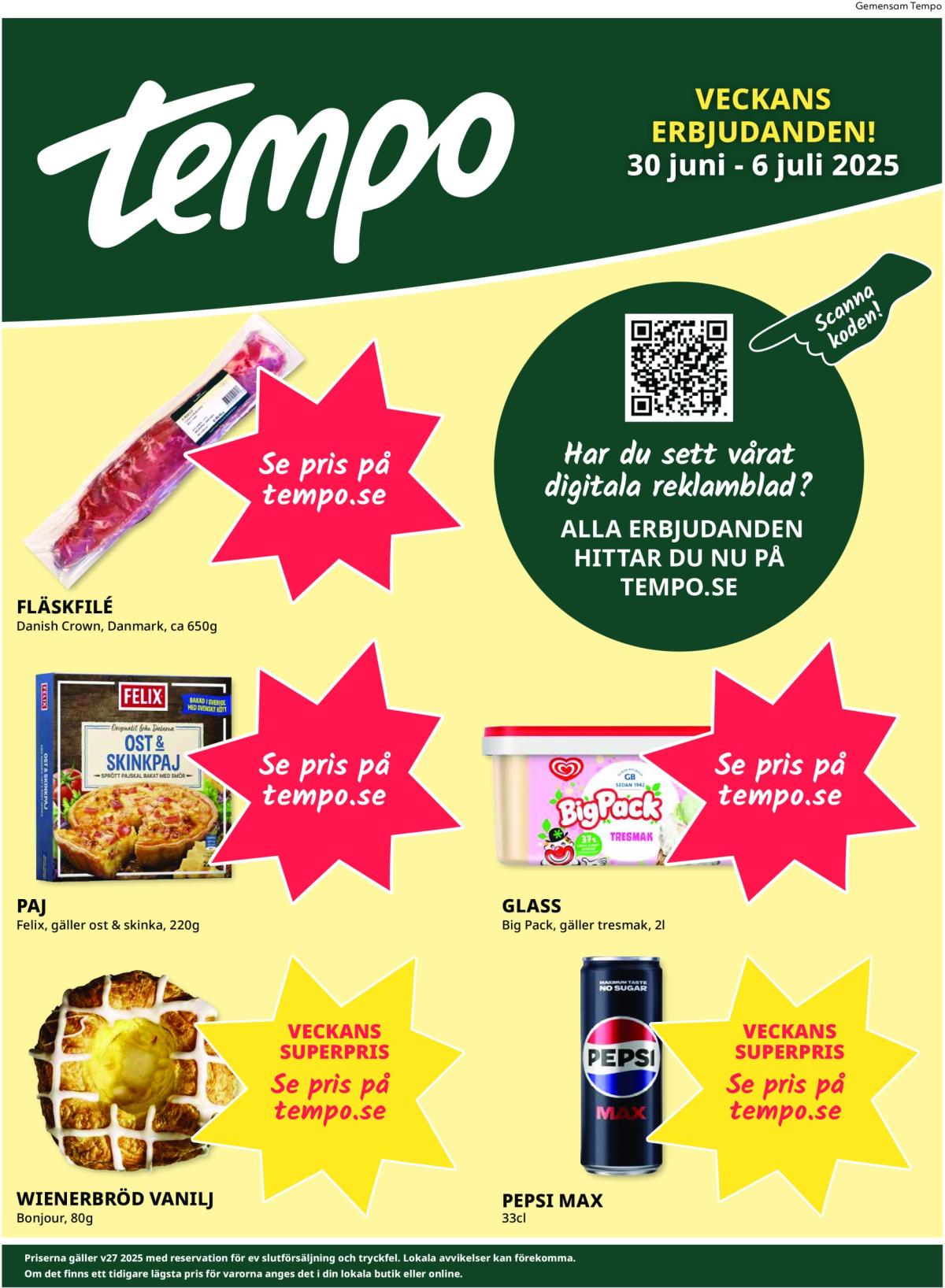 Tempo-reklambladet giltigt från 30/06 - 06/07