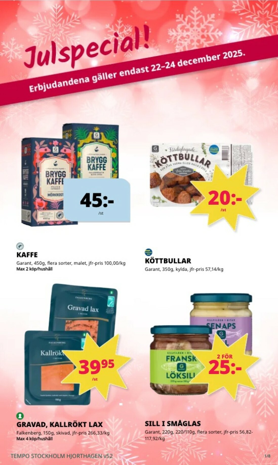 Tempo-reklambladet giltigt från 22/12 - 28/12
