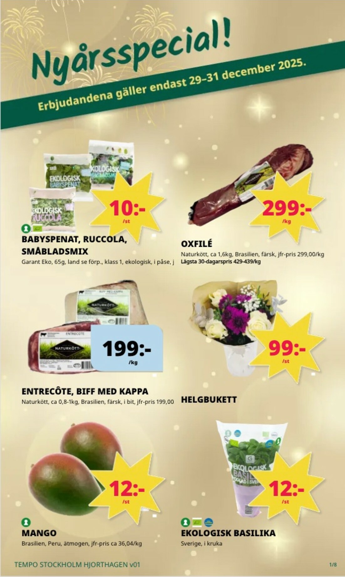 Tempo-reklambladet giltigt från 29/12 - 04/01