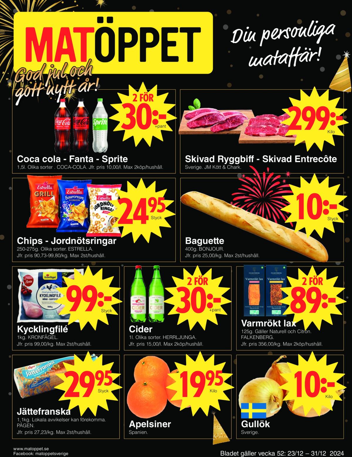 Matöppet-reklambladet giltigt från 23/12 - 31/12