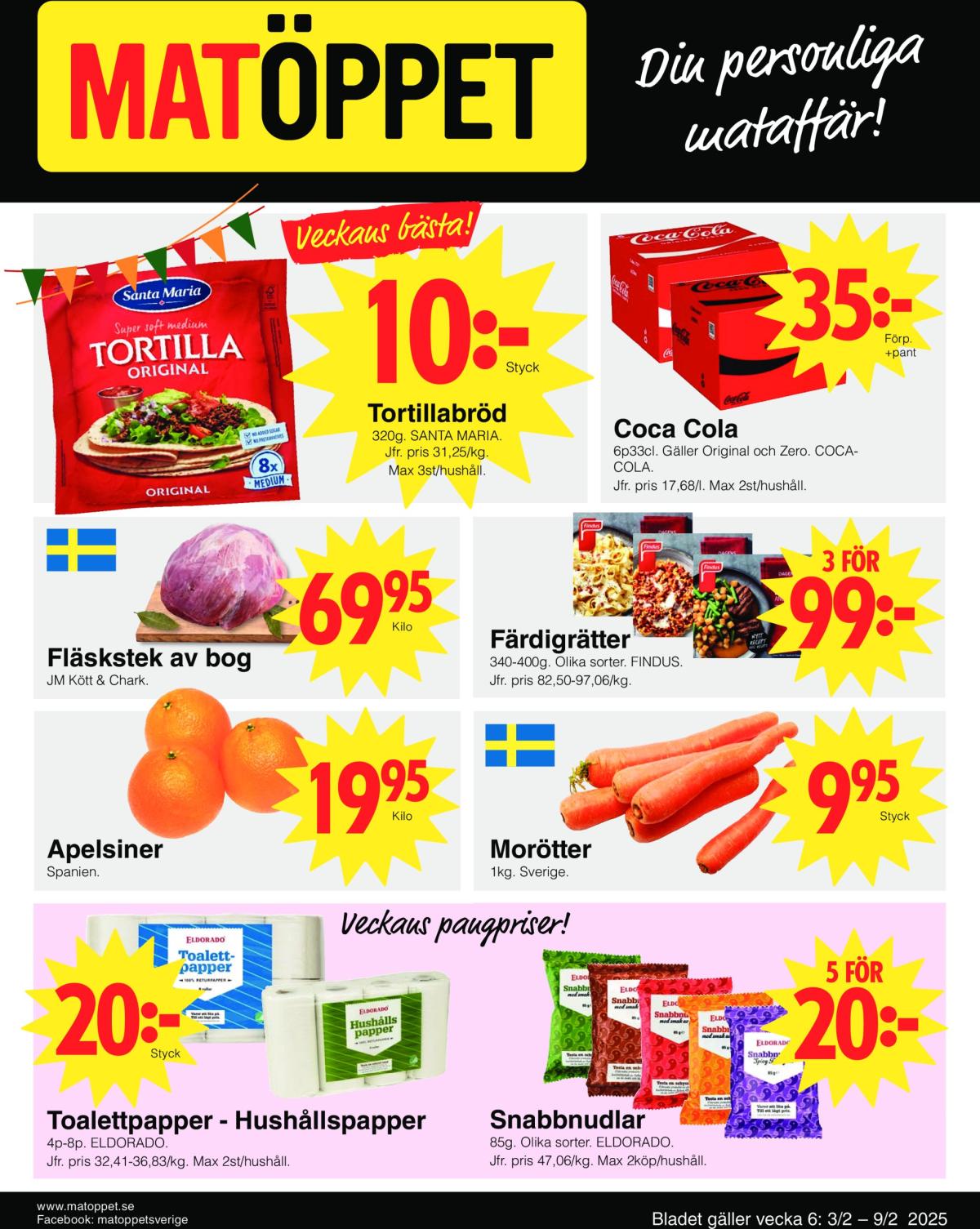 Matöppet-reklambladet giltigt från 03/02 - 09/02