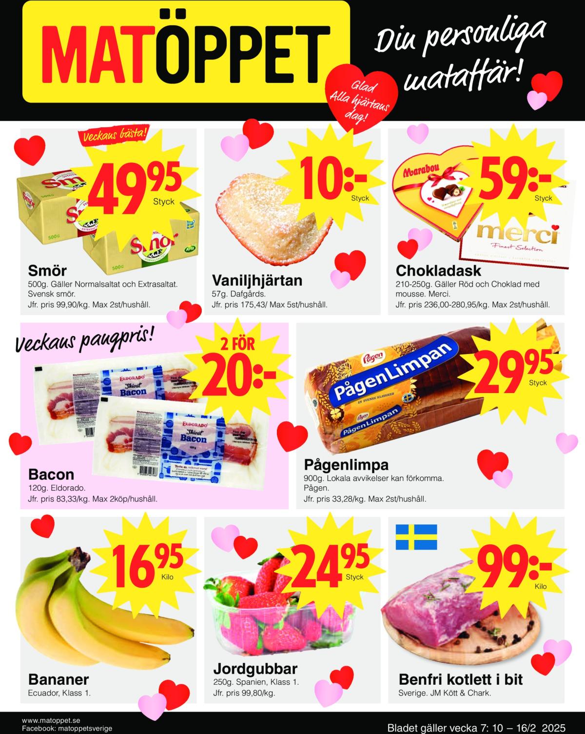 Matöppet-reklambladet giltigt från 10/02 - 16/02