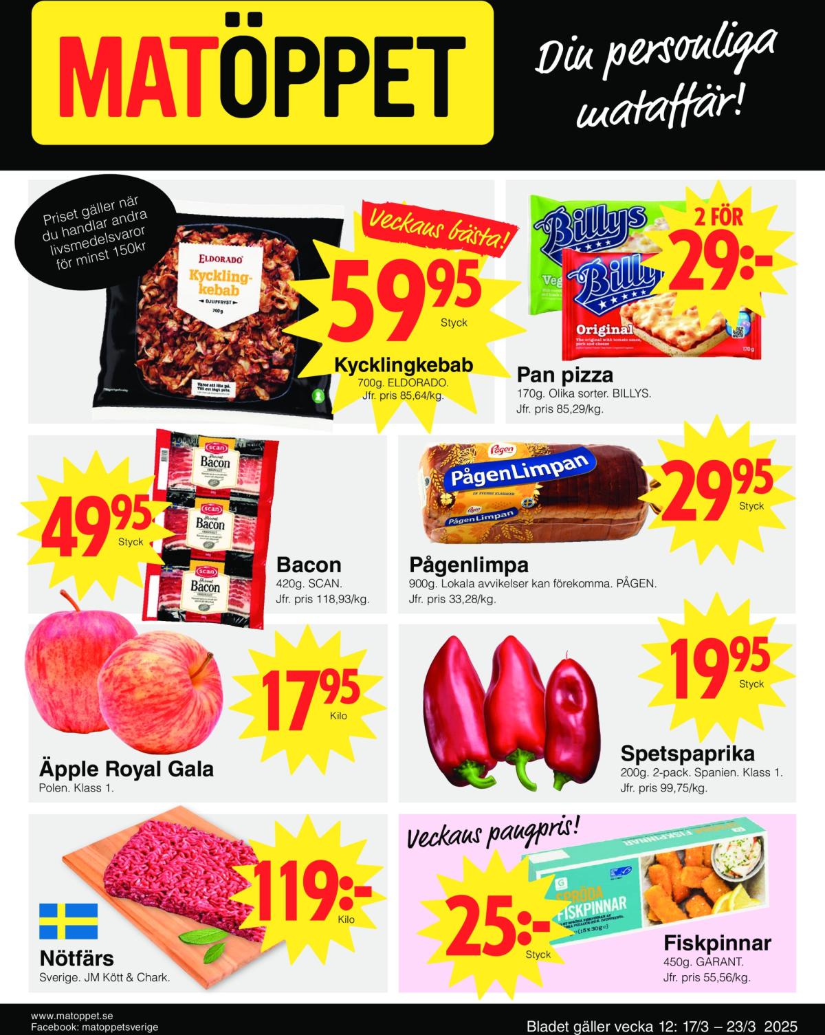 Matöppet-reklambladet giltigt från 17/03 - 23/03