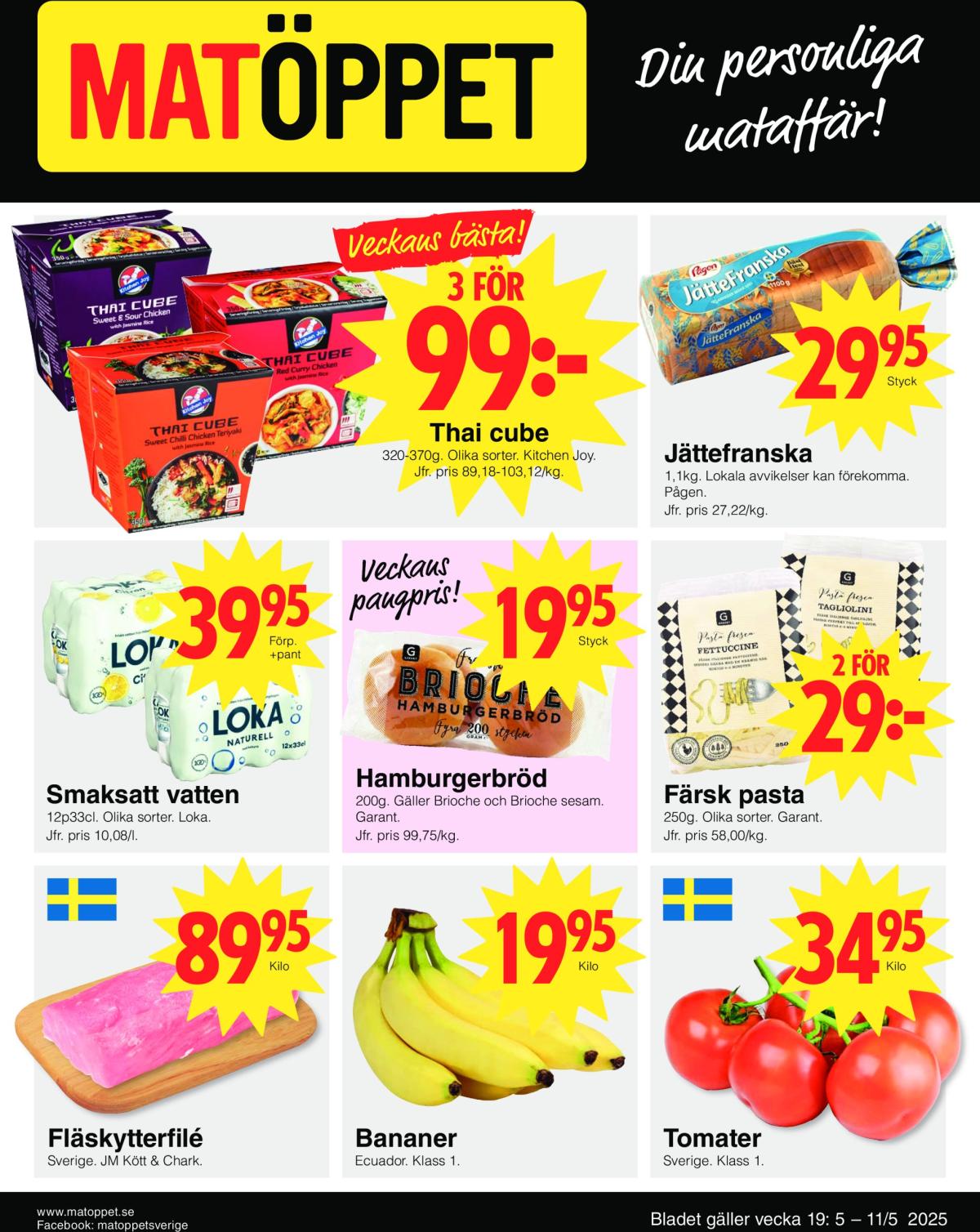 Matöppet-reklambladet giltigt från 05/05 - 11/05